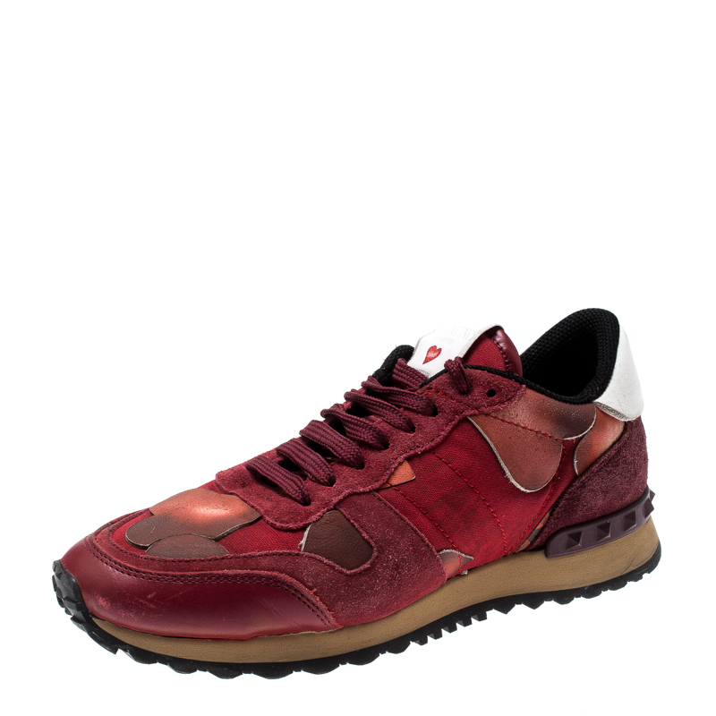 valentino trainers womens red