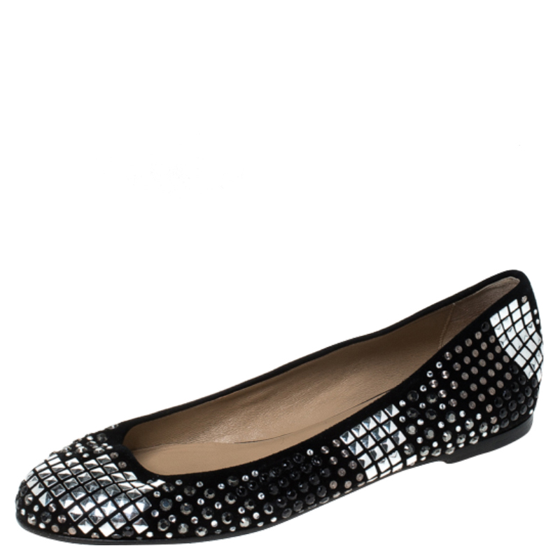 valentino flats with studs