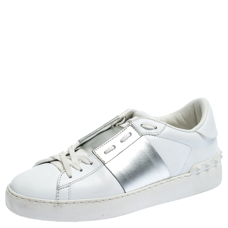 valentino sneakers silver
