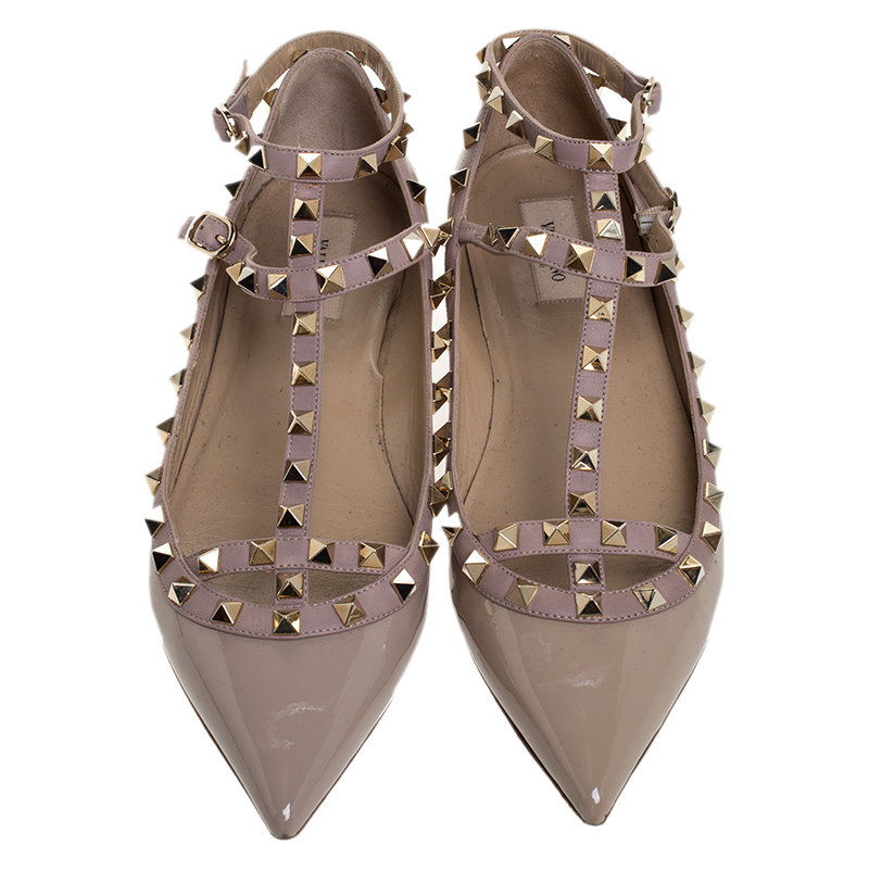 valentino lace up flats