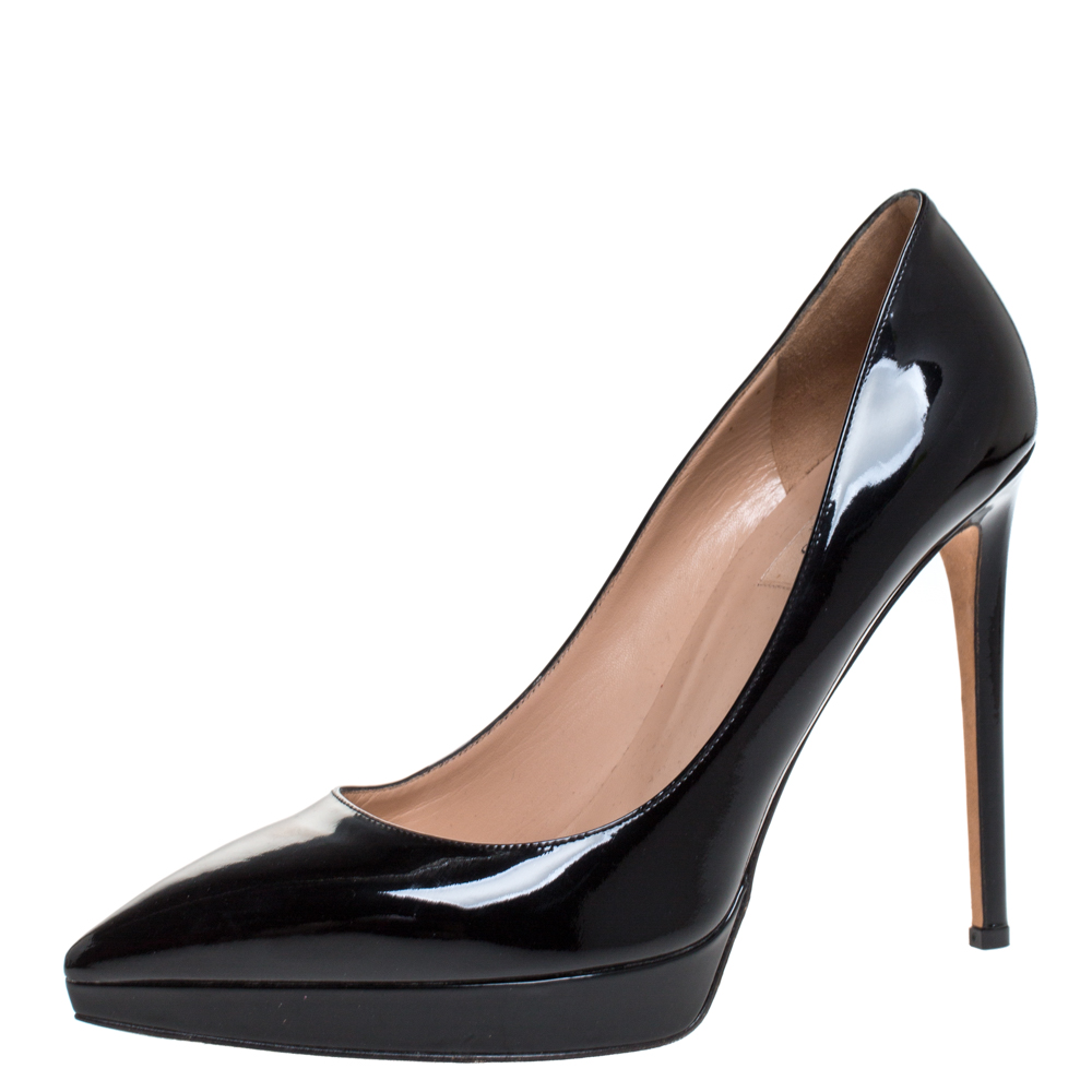 Valentino Black Patent Leather Pointed 