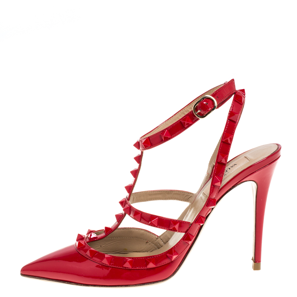 

Valentino Red Patent Leather Rockstud Pumps Size