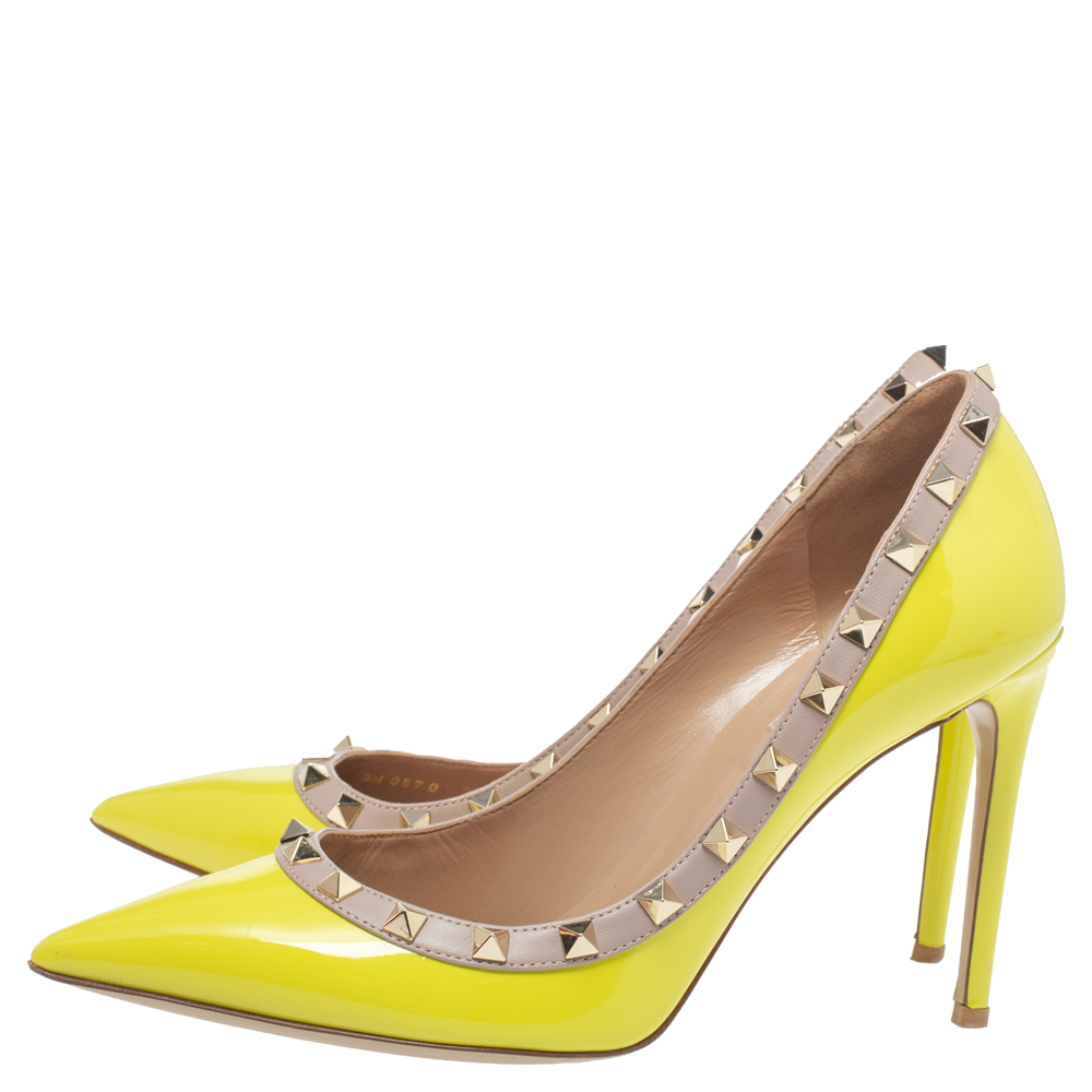yellow valentino shoes