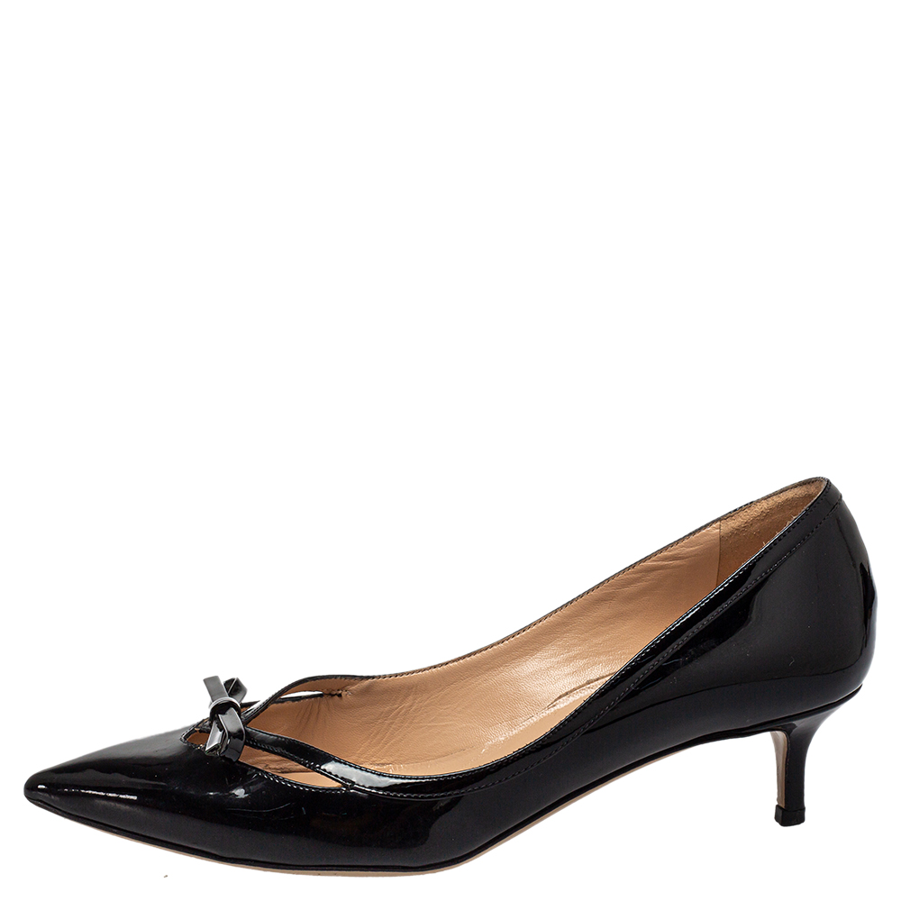 

Valentino Black Patent Leather Pumps Size