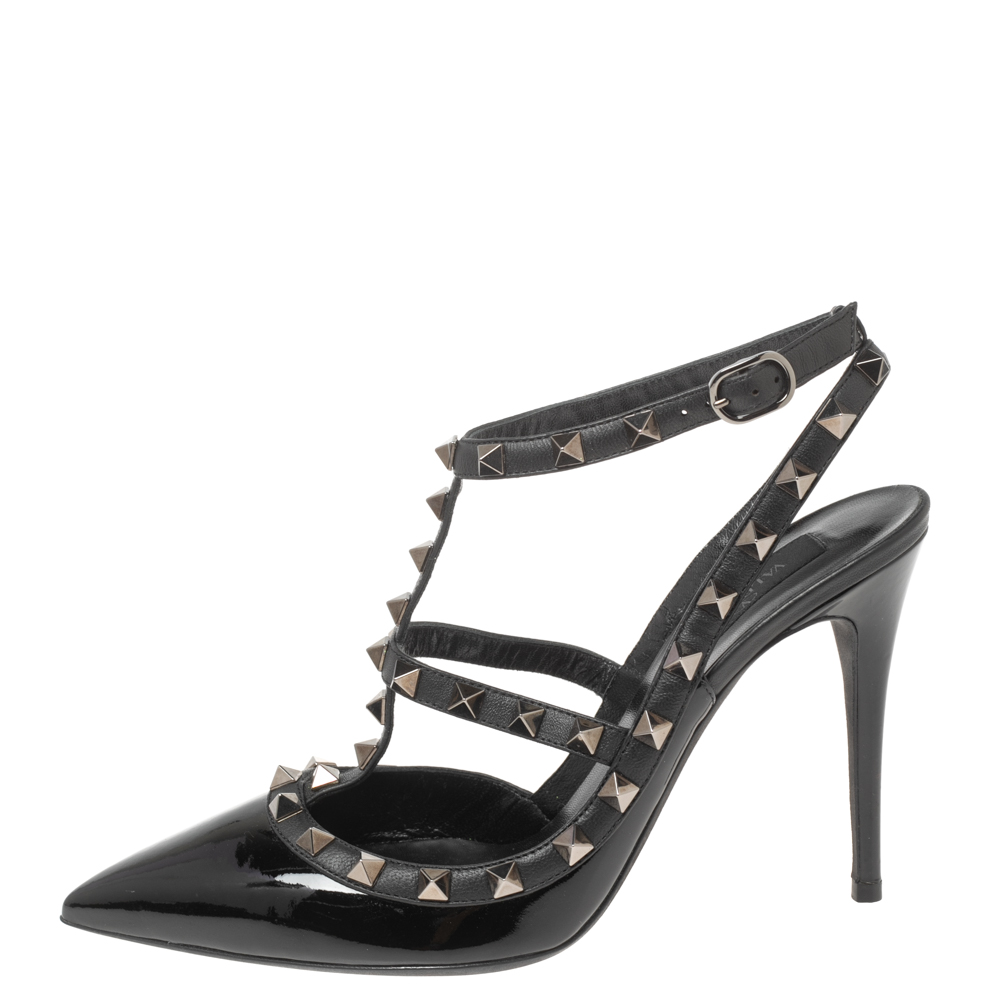 

Valentino Black Patent Leather Rockstud Pumps Size
