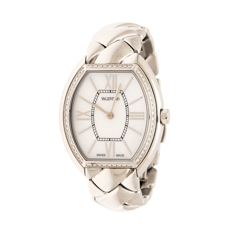 Udgravning fokus Stewart ø Pre-owned Valentino Garavani Mother Of Pearl Stainless Steel Liaison V48  Women's Wristwatch 32 Mm In Silver | ModeSens