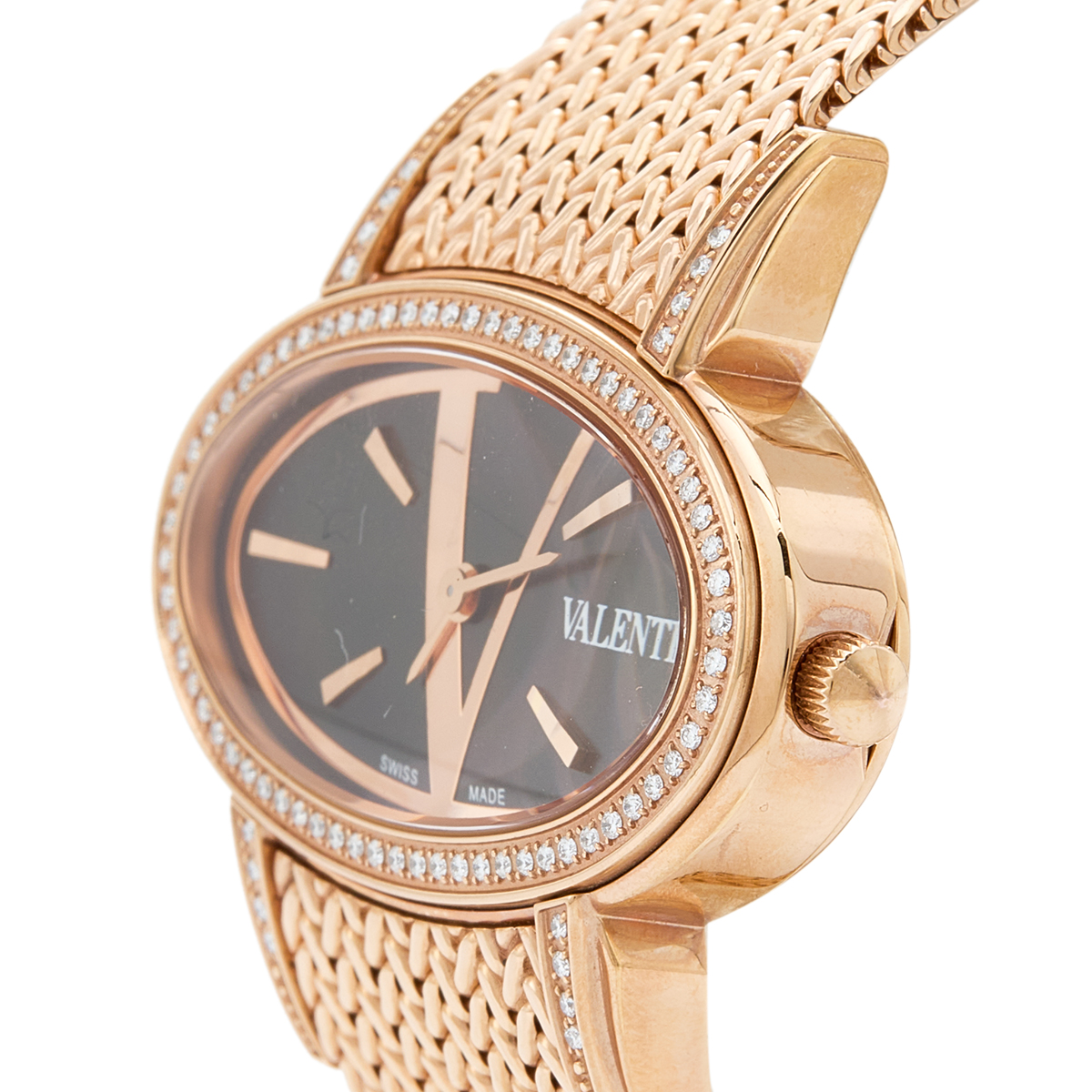 

Valentino Black Rose Gold Plated Stainless Steel Seduction Women's Wristwatch