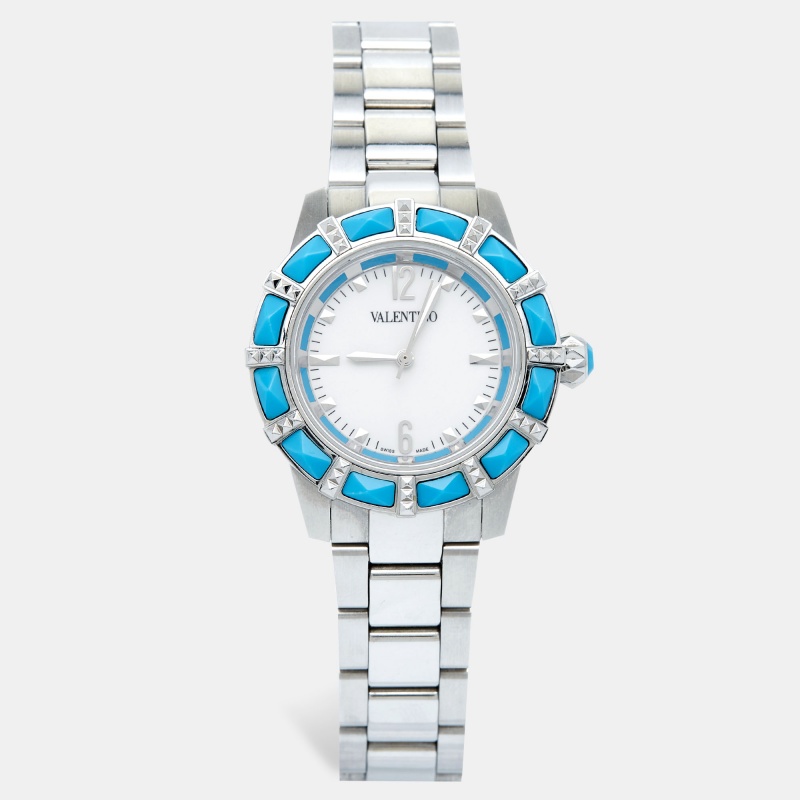 

Valentino White Stainless Steel Eden V54 Women's Wristwatch