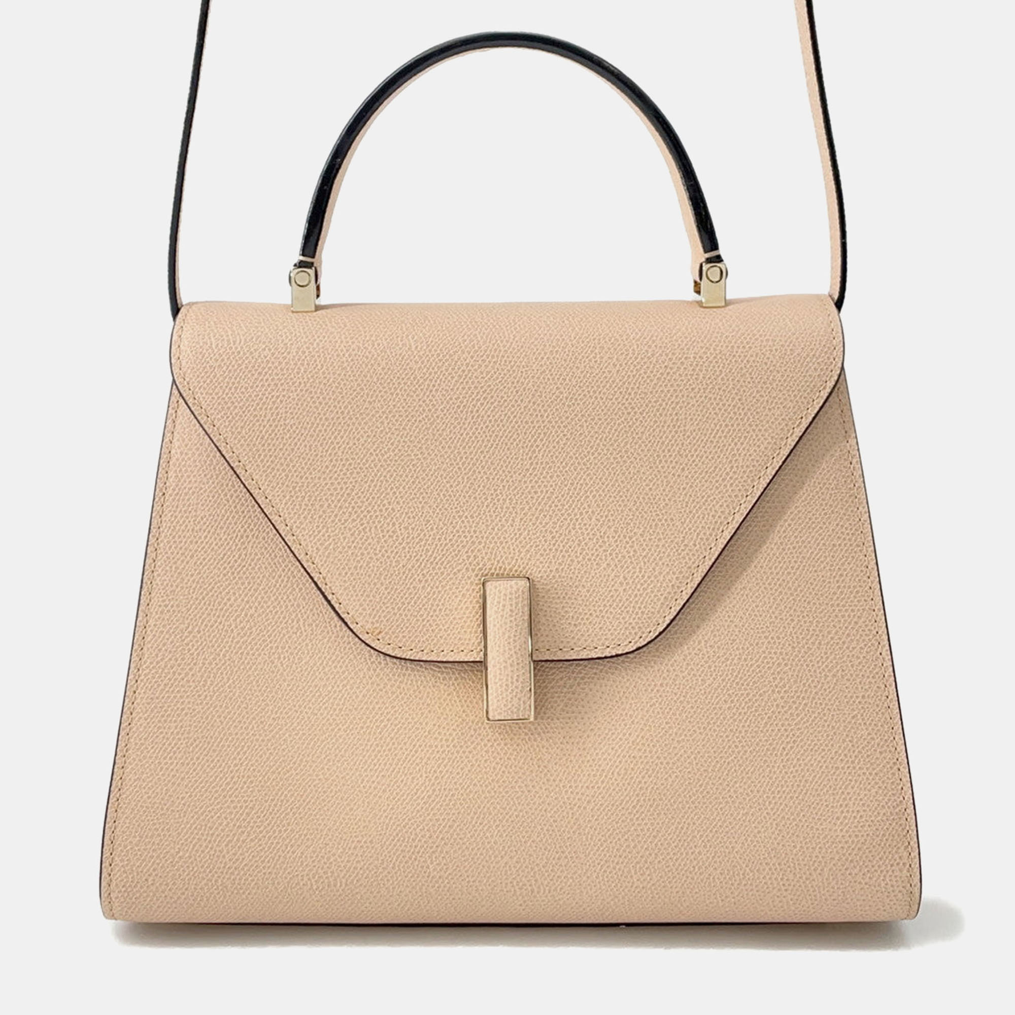 

Valextra Idide 2Way Handbag Beige Leather Size Medium