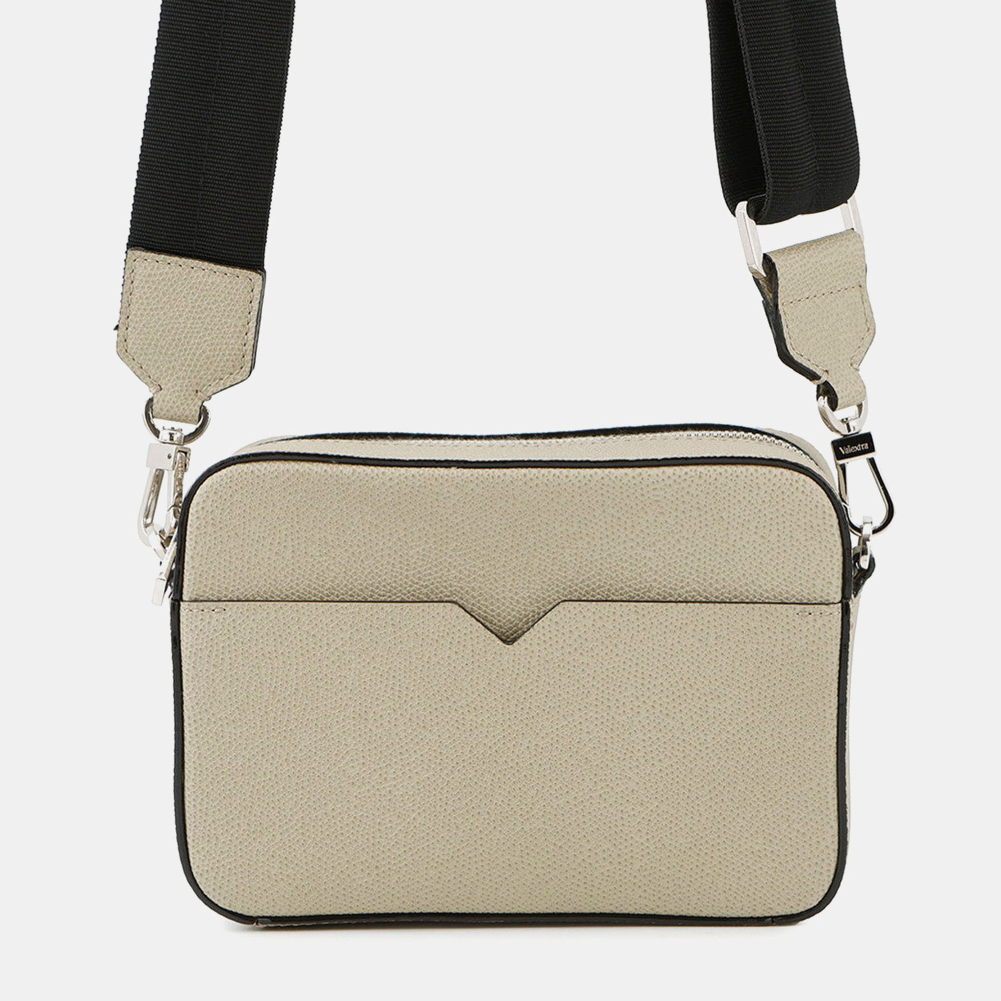 Pre-owned Valextra V Line Reporter Mini Bag Toundragreen Soft Calf Leather In Green