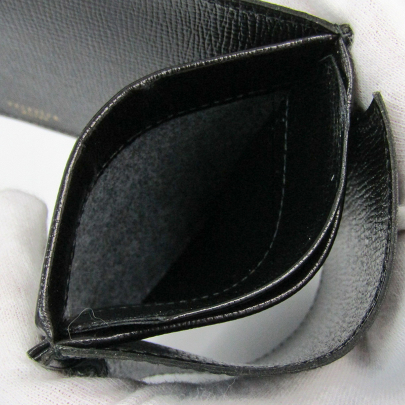 

Valextra Black Leather Wallet