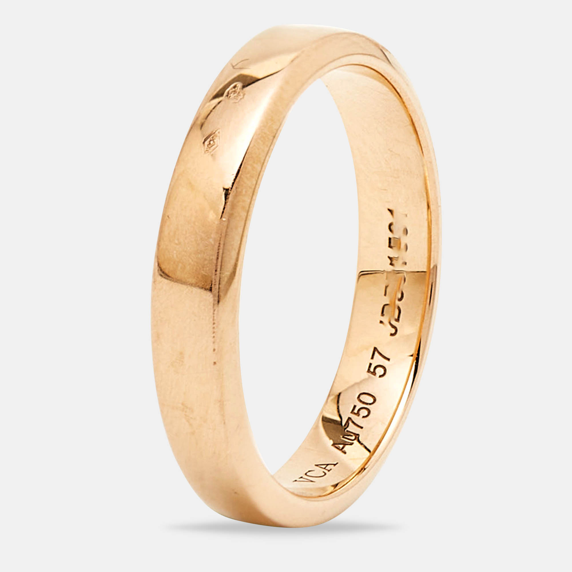 

Van Cleef & Arpels Toujours 18k Rose Gold Wedding Band Ring Size