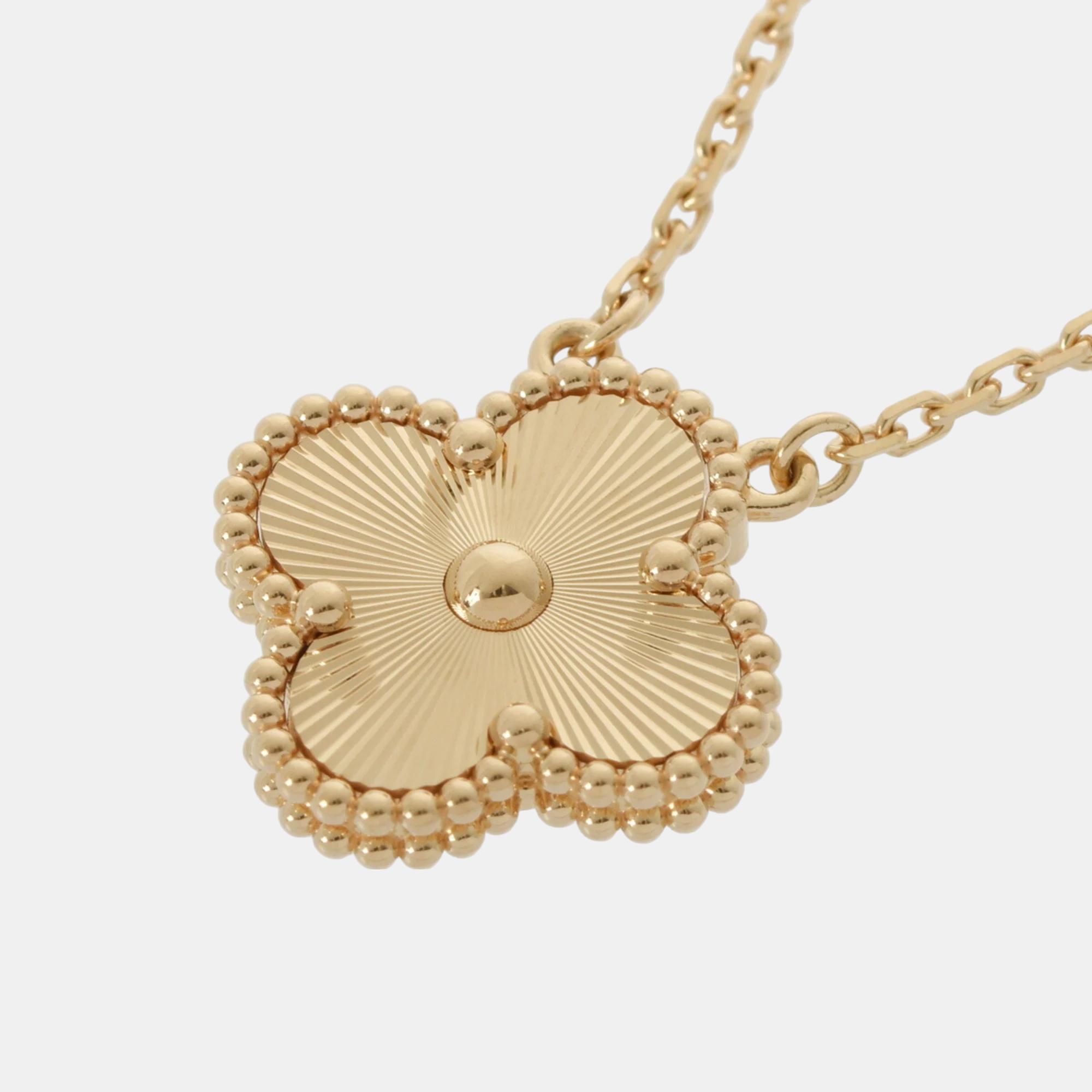 

Van Cleef & Arpels 18K Yellow Gold Vintage Alhambra Pendant Necklace