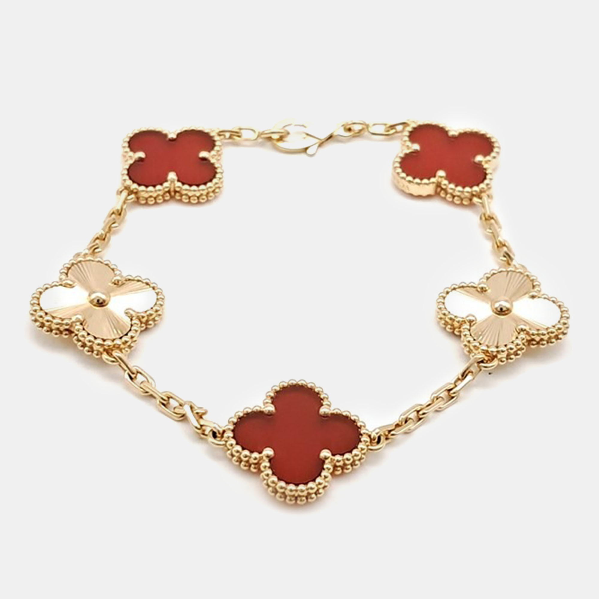 

Van Cleaf & Arpels Pink Gold Vintage Alhambra Bracelet