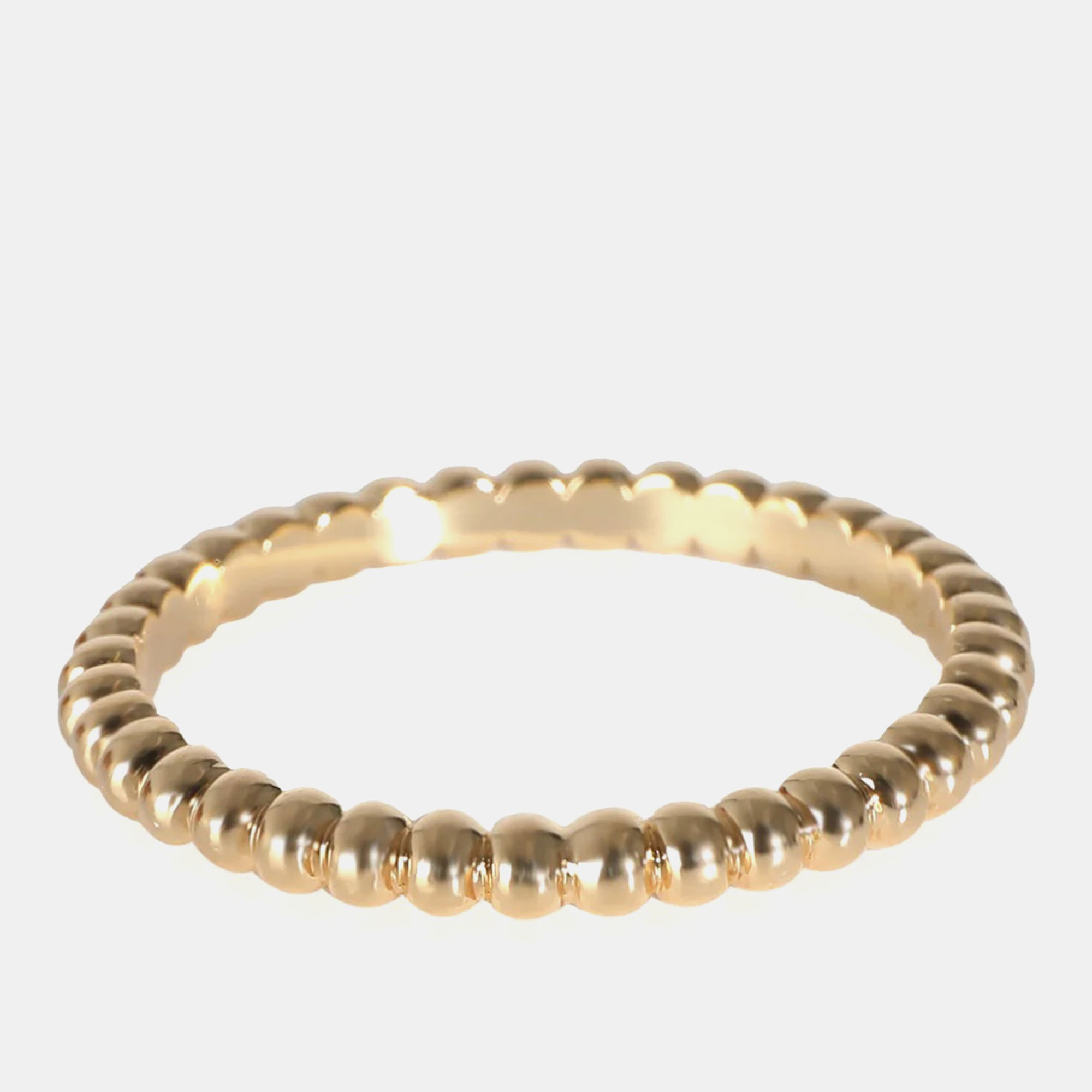 

Van Cleef & Arpels 18k Yellow Gold Perlee Band