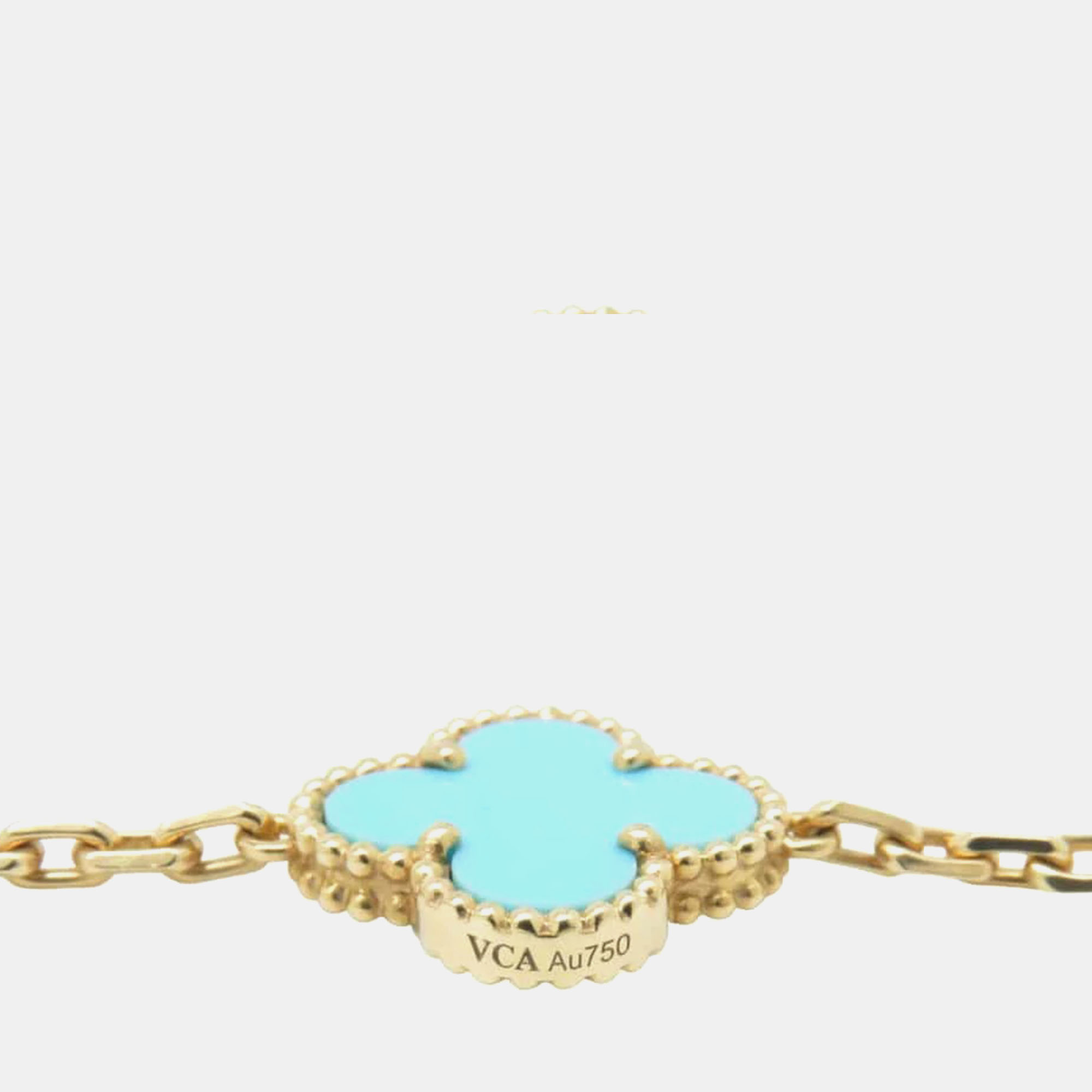 Van Cleef & Arpels 18K Yellow Gold Vintage Alhambra 20 motifs Long Necklace 