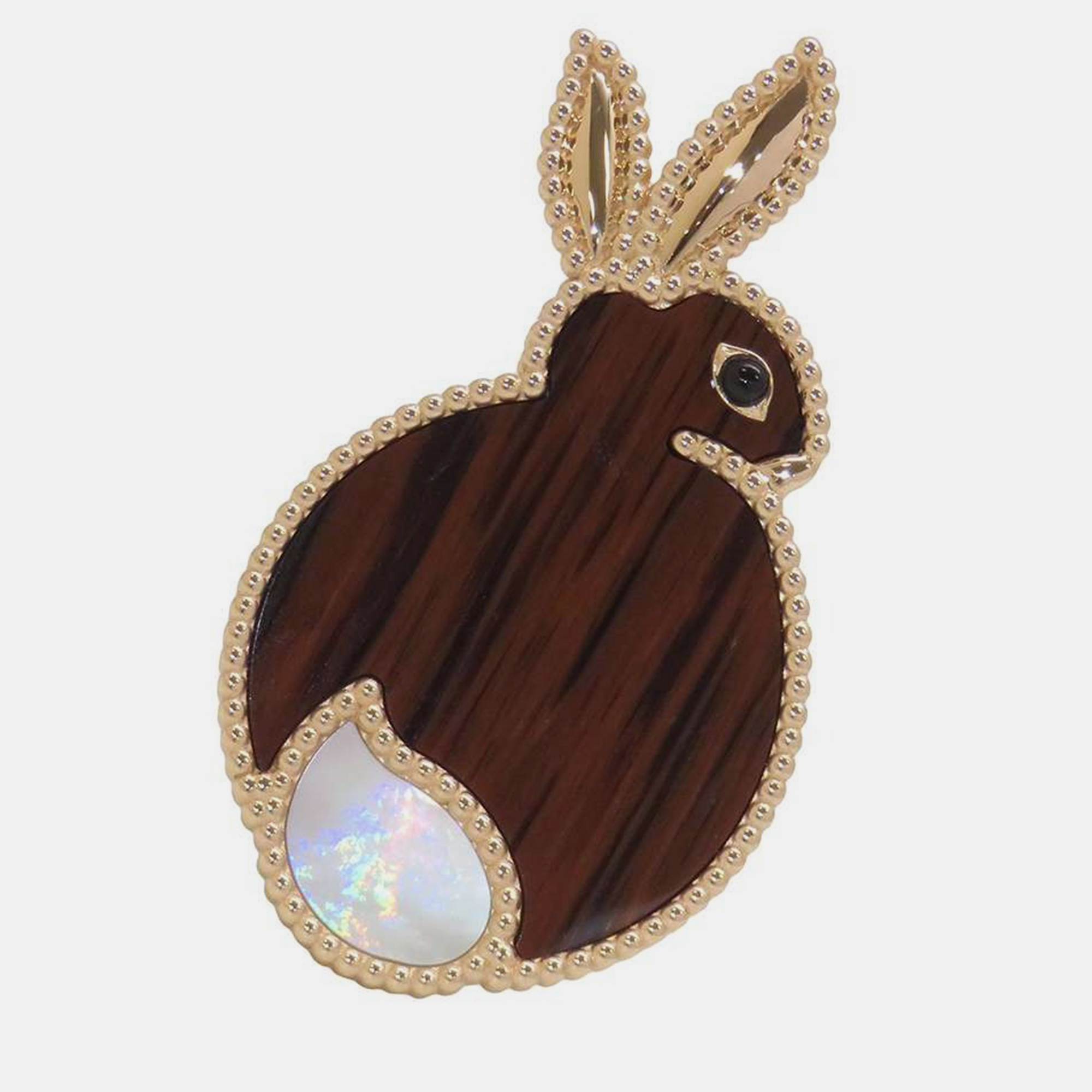 

Van Cleef & Arpels 18K Pink Gold Lucky Animals Rabbit Clip