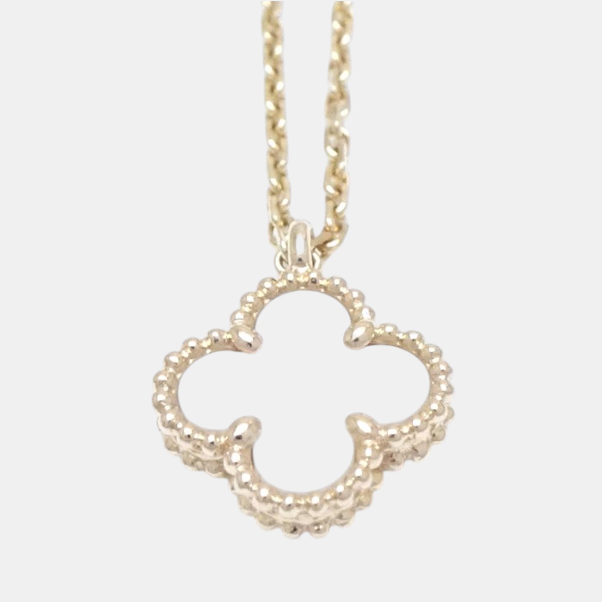 

Van Cleef & Arpels 18K Yellow Gold Sweet Alhambra Pendant Necklace