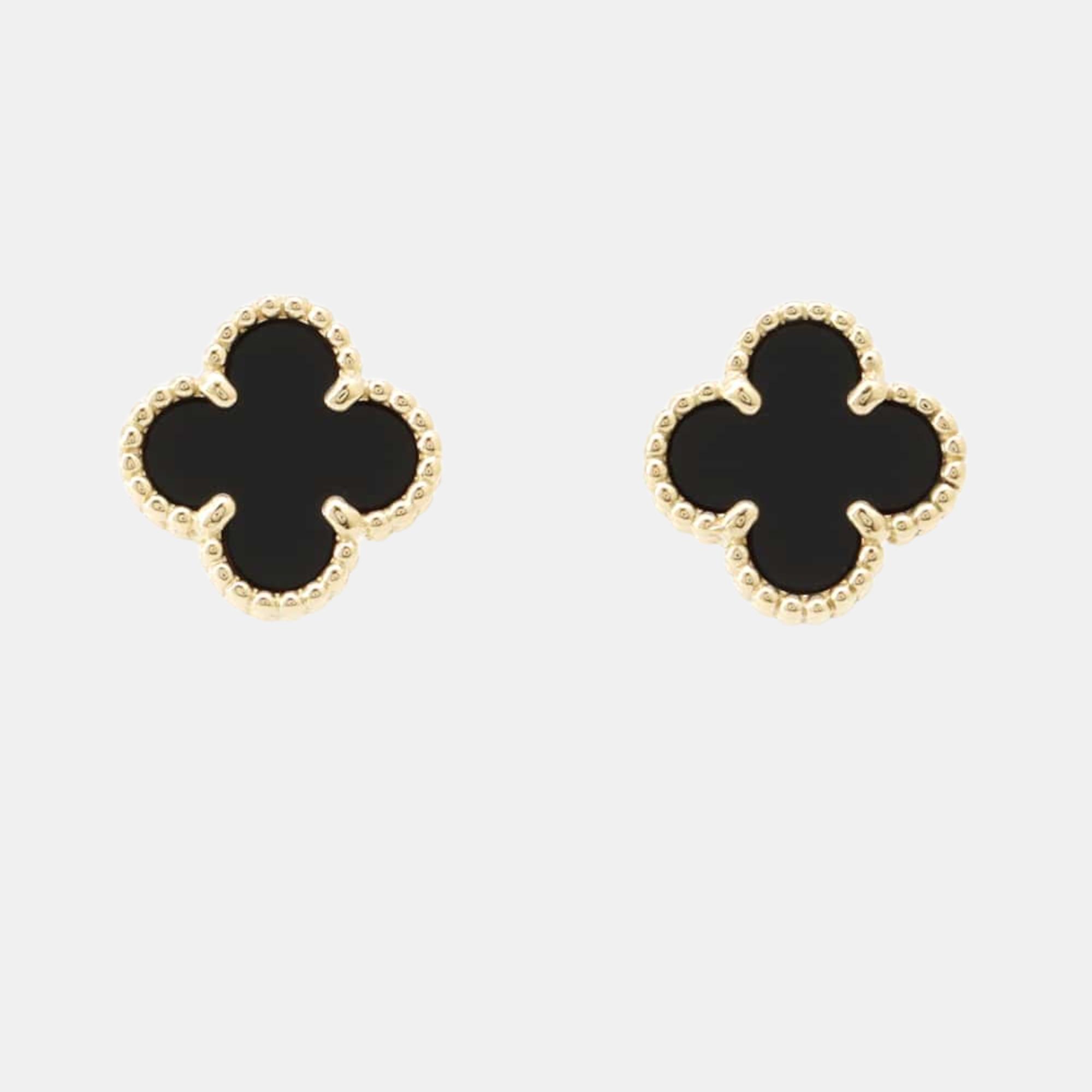 

Van Cleef & Arpels Sweet Alhambra Earrings 18K Yellow Gold