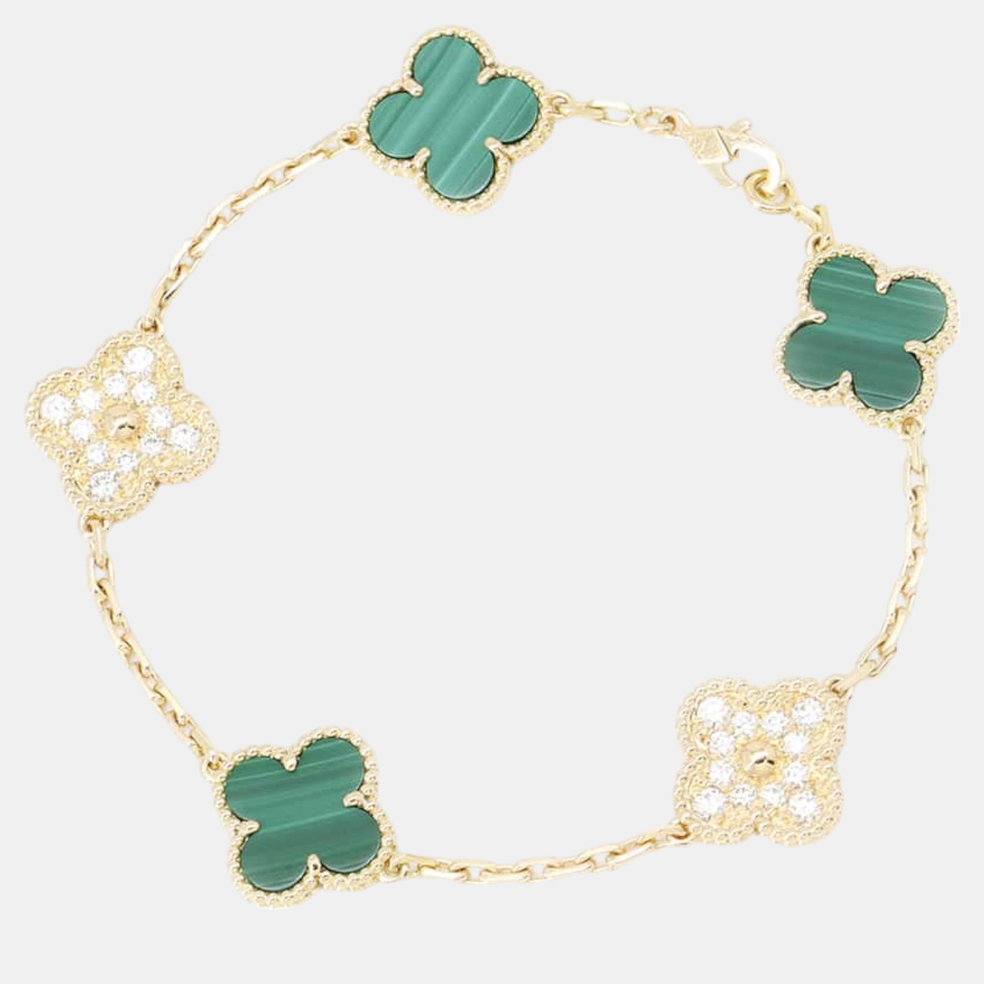 

Van Cleef & Arpels Vintage Alhambra Bracelet 5 motifs 18K Yellow Gold