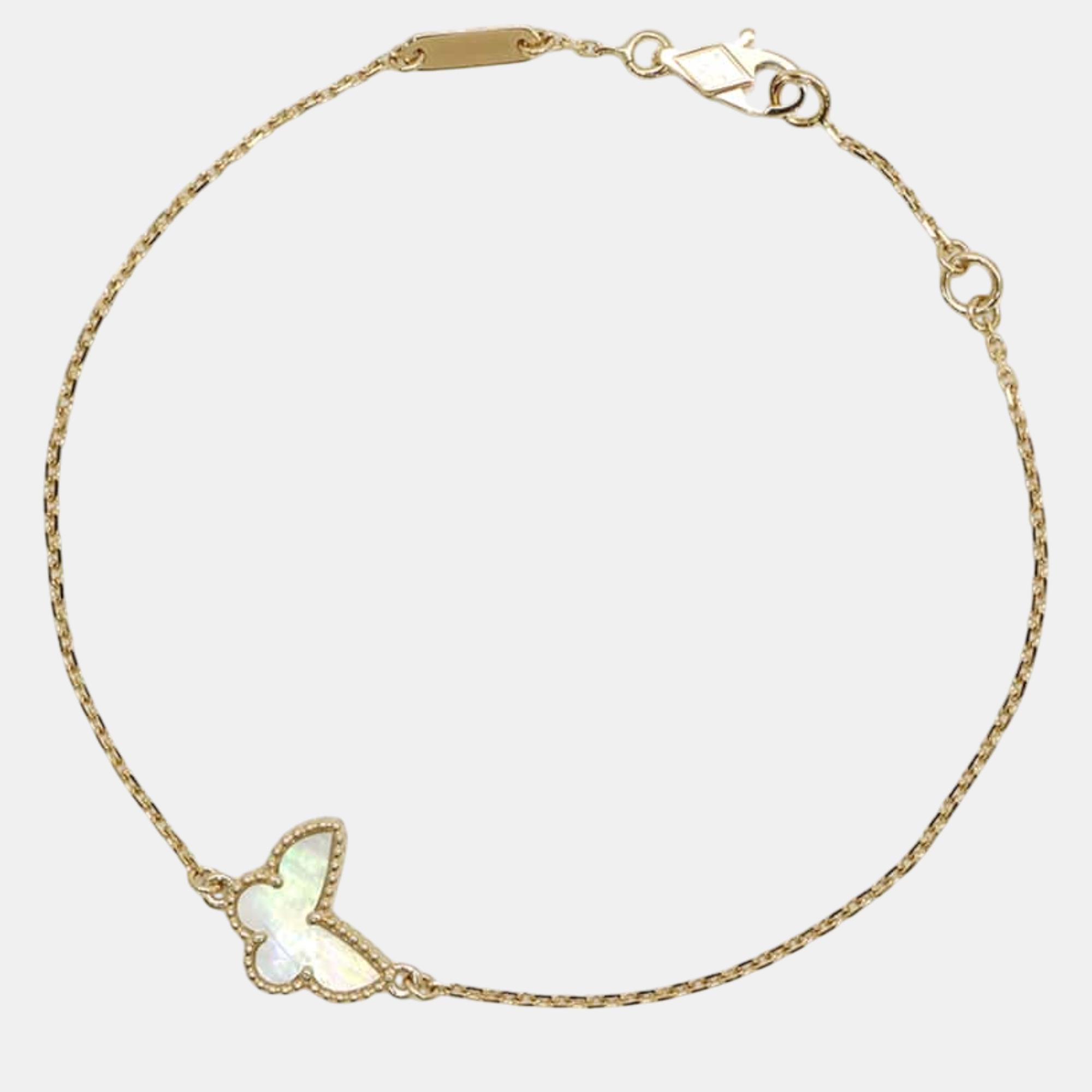 

Van Cleef & Arpels 18K Yellow Gold Sweet Papillon Bracelet
