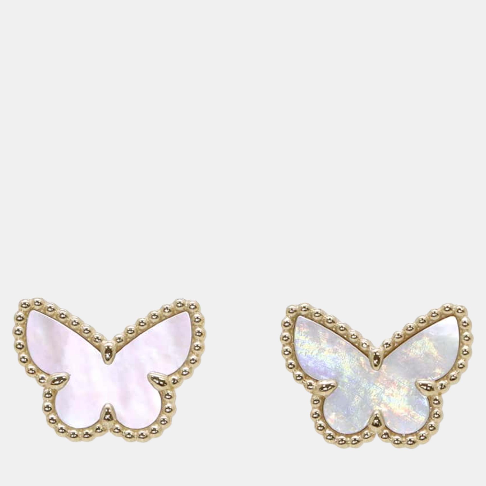 

Van Cleef & Arpels 18K Yellow Gold Sweet Papillon Stud Earrings