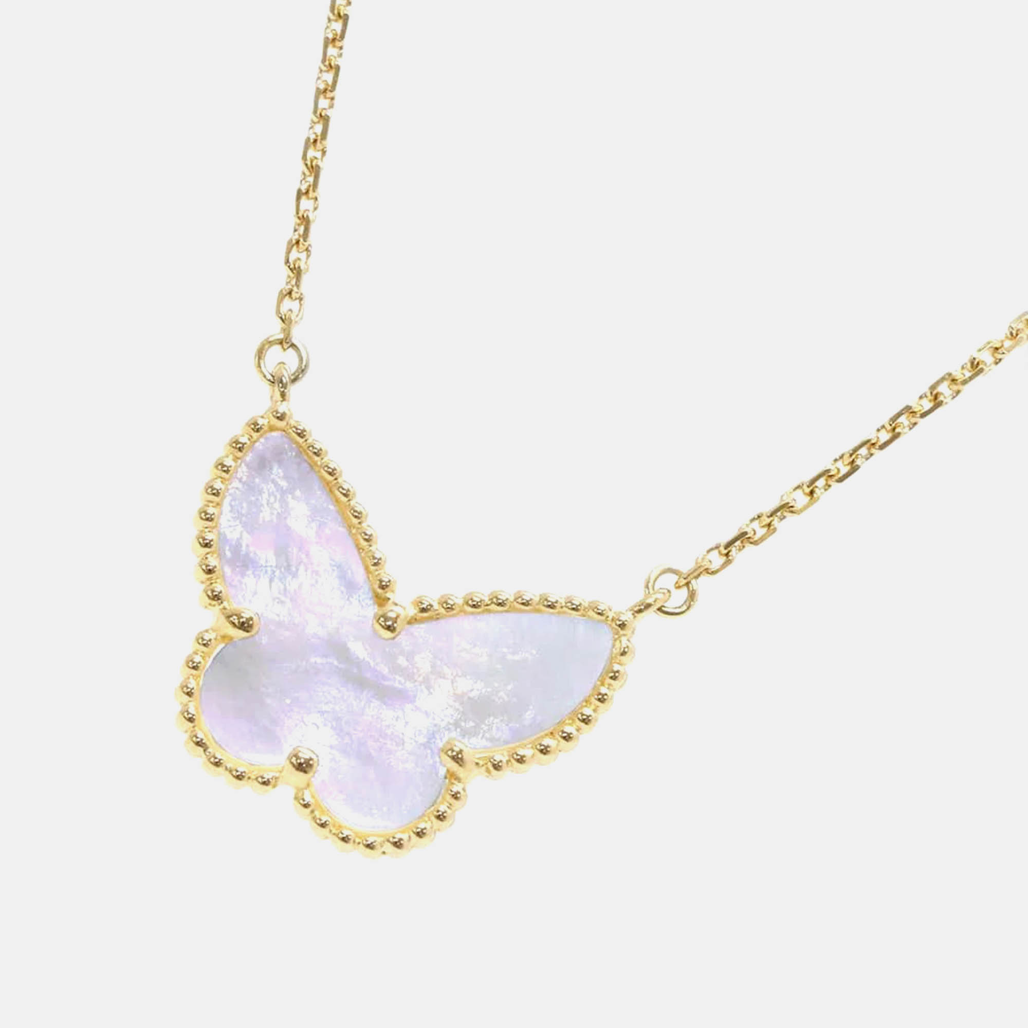 

Van Cleef & Arpels 18K Yellow Gold Lucky Alhambra Papillon Pendant