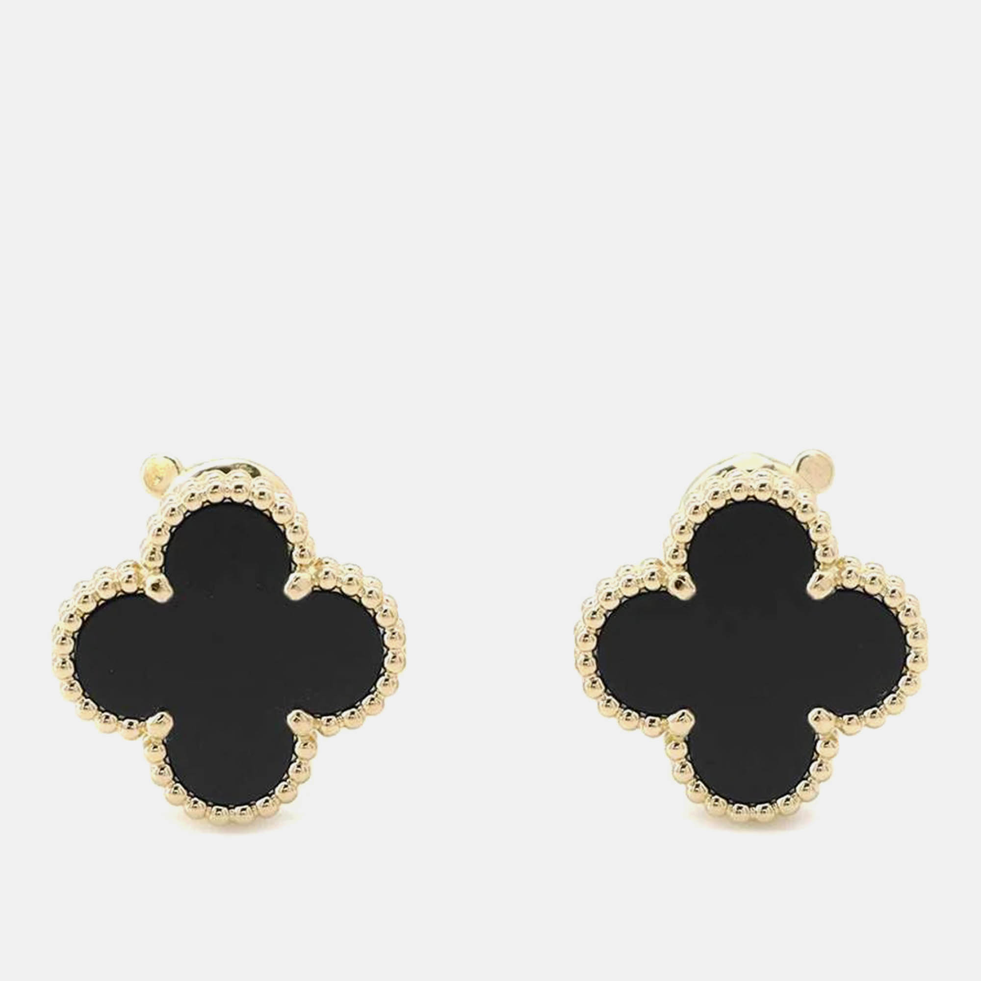 

Van Cleef & Arpels 18K Yellow Gold Vintage Alhambra Earring