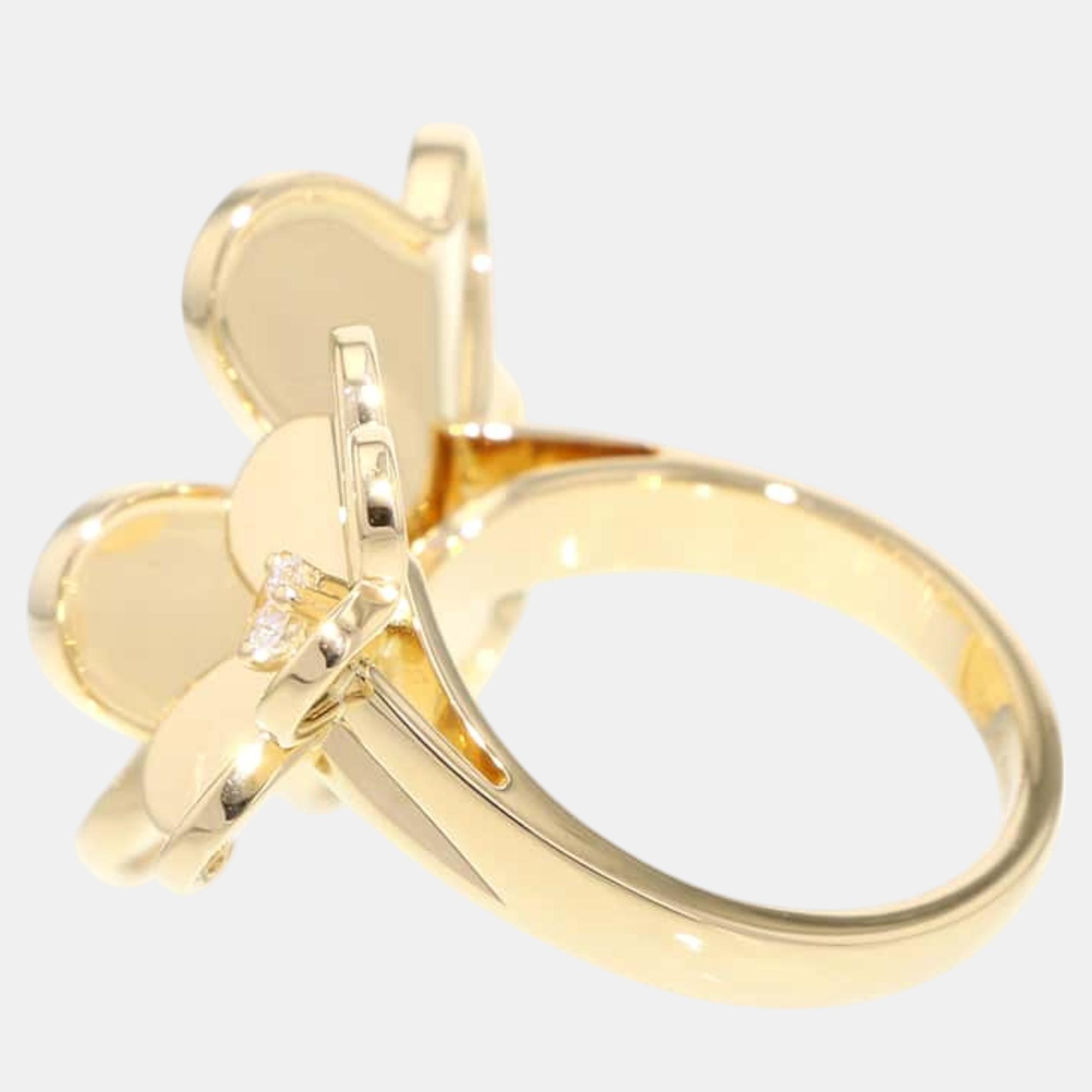 

Van Cleef & Arpels Frivol Entre Le Door Ring Size, Yellow