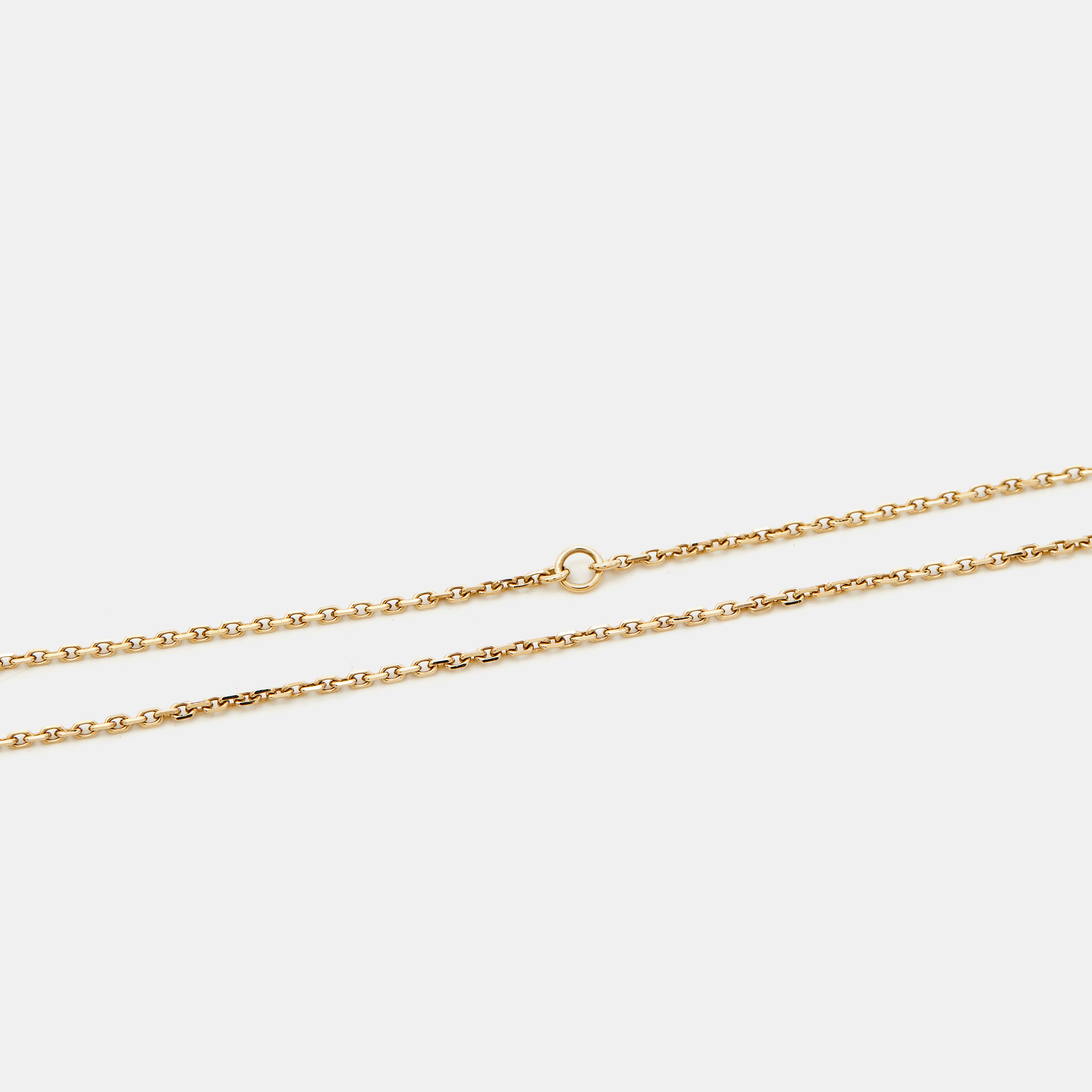 Van Cleef & Arpels Vintage Alhambra Mother of Pearl 18k Yellow Gold Necklace 