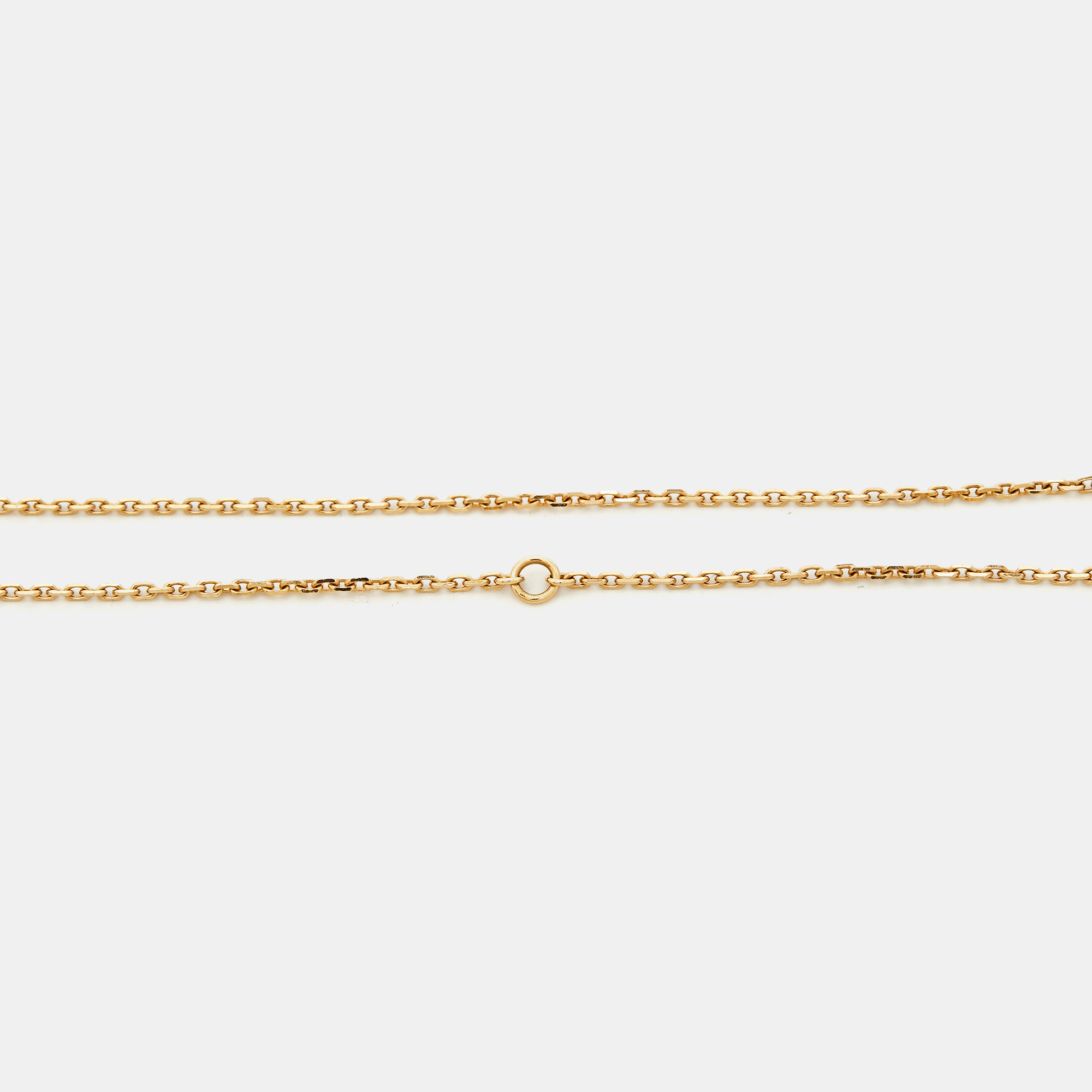 Van Cleef & Arpels Vintage Alhambra Mother of Pearl 18k Yellow Gold Necklace 