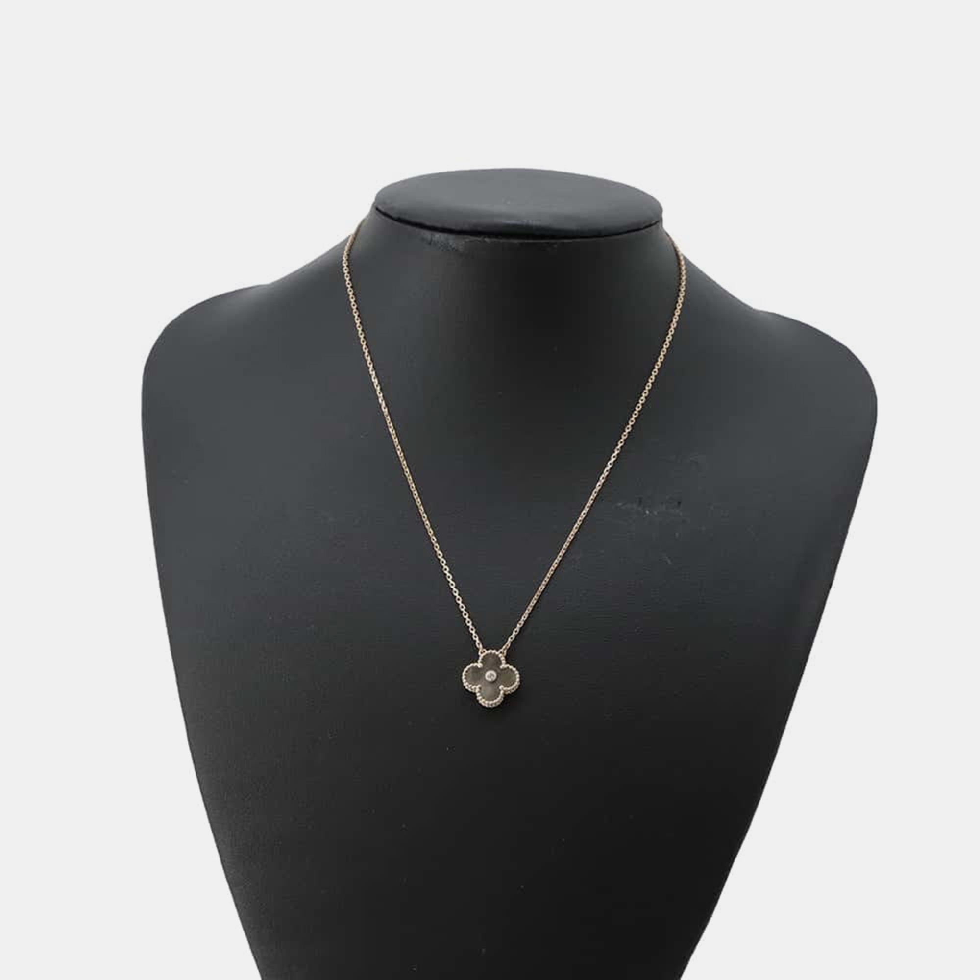 Van Cleef & Arpels 18K Rose Gold Vintage Alhambra Necklace 