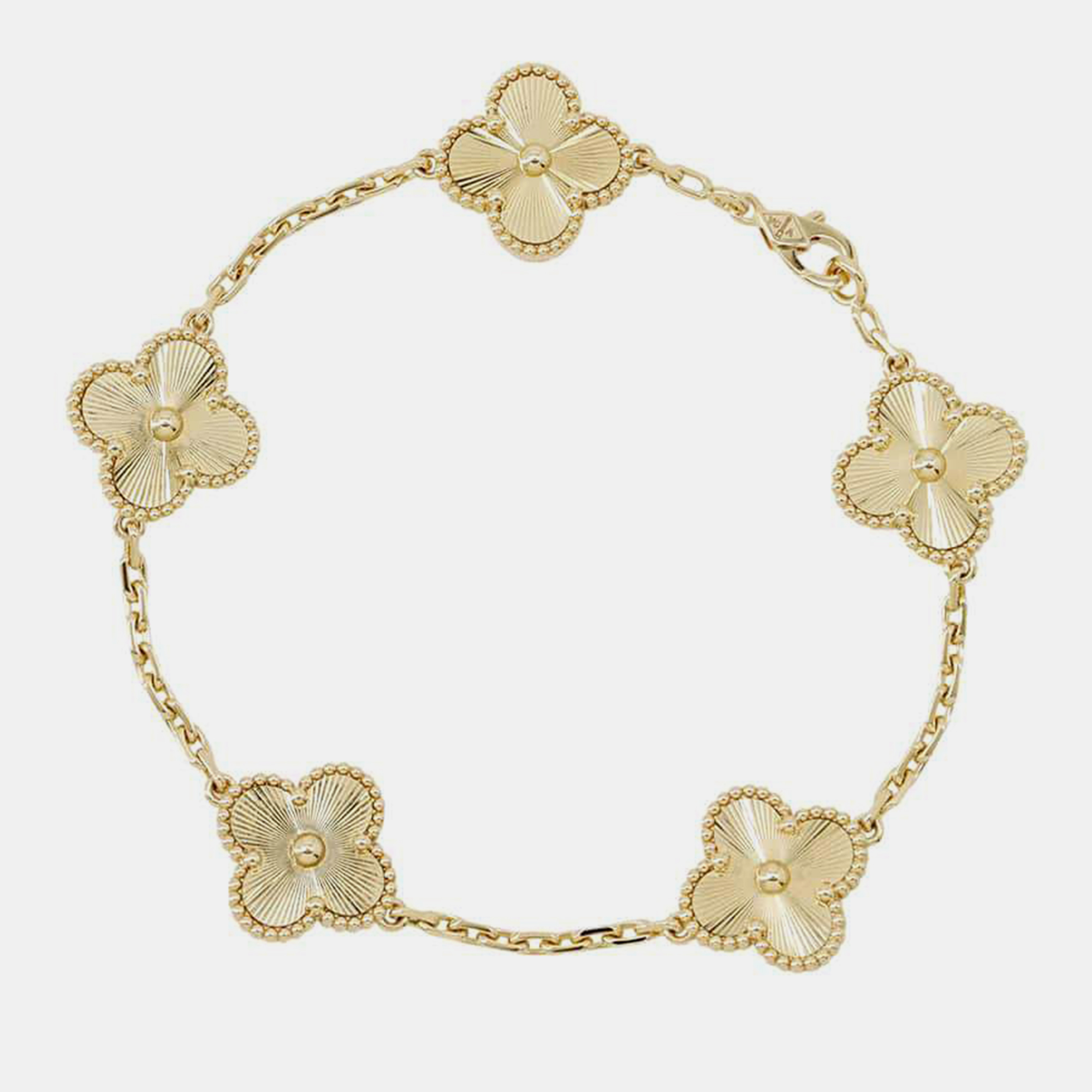 

Van Cleef & Arpels 18K Yellow Gold Vintage Alhambra Bracelet