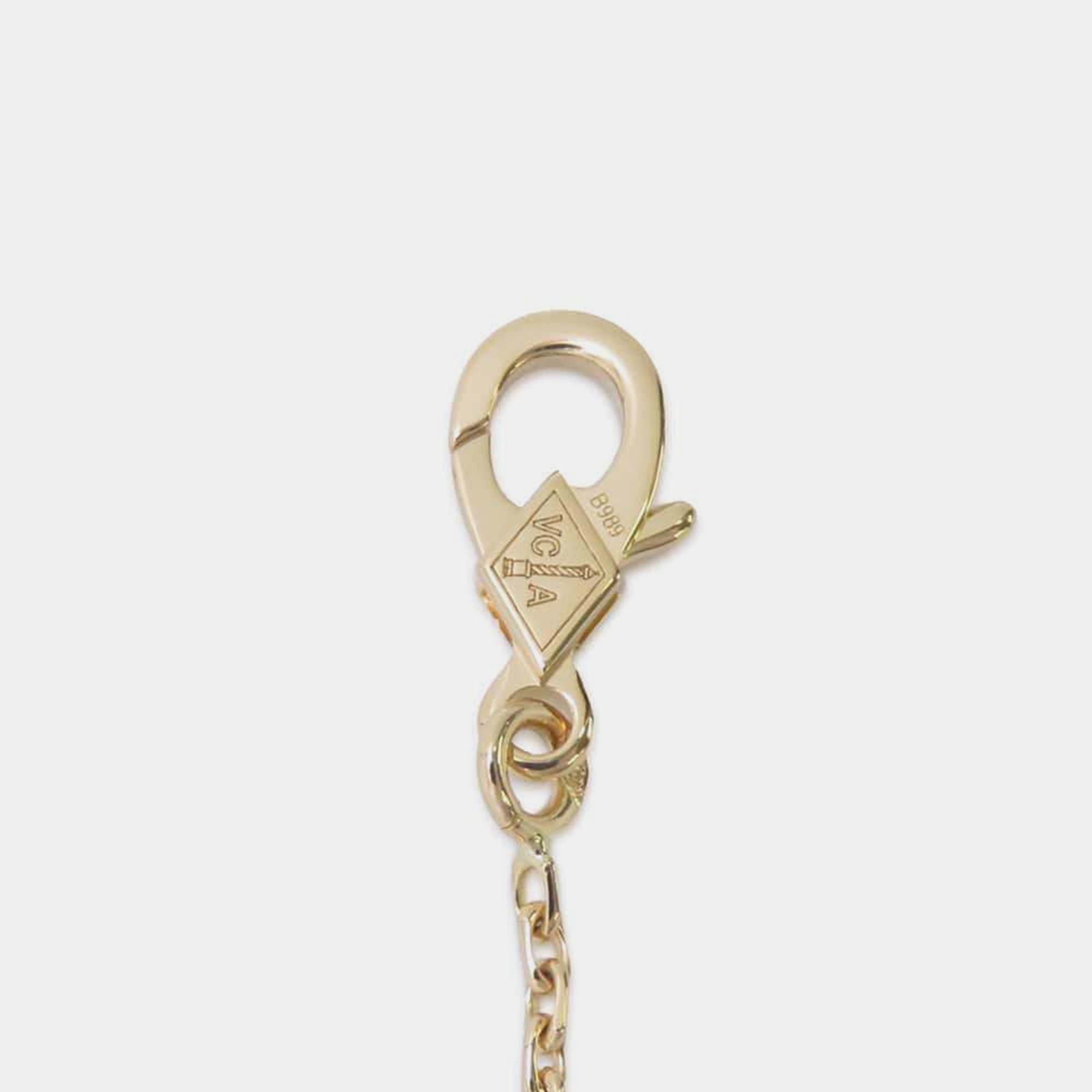 Van Cleef & Arpels 18K Yellow Gold Vintage Alhambra Pendant Necklace 