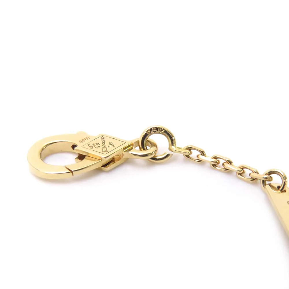 Van Cleef & Arpels 18K Yellow Gold Perle Diamond Pendant 