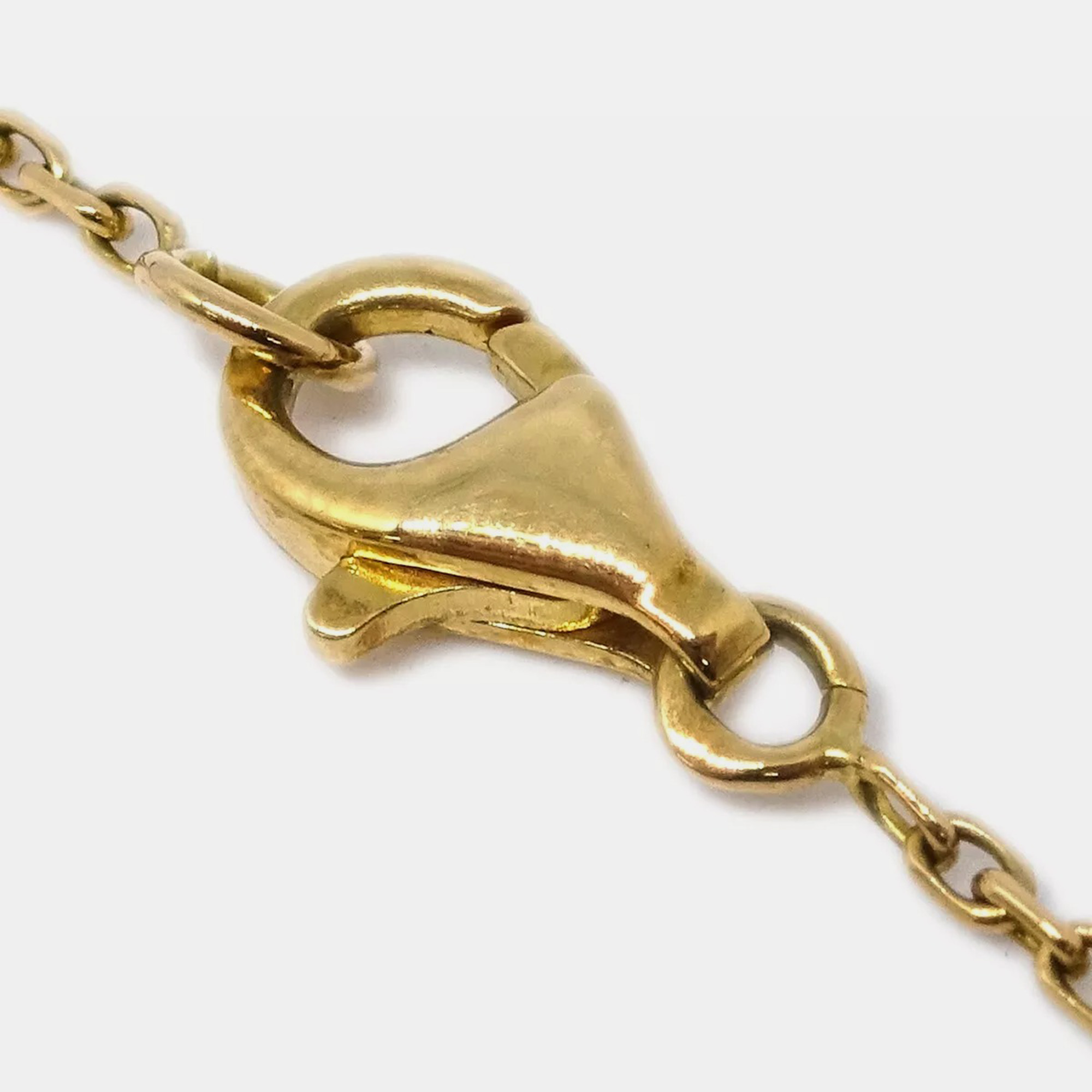 Van Cleef & Arpels 18K Yellow Gold Vintage Alhambra Pendant Necklace 
