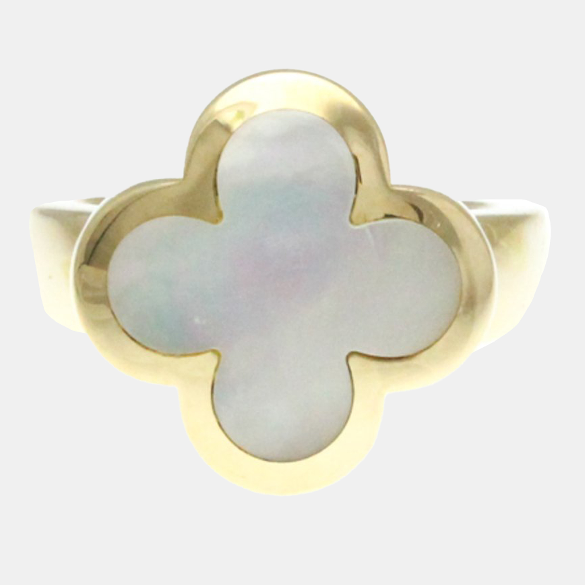 

Van Cleef & Arpels 18K Yellow Gold Pure Alhambra Ring EU 49