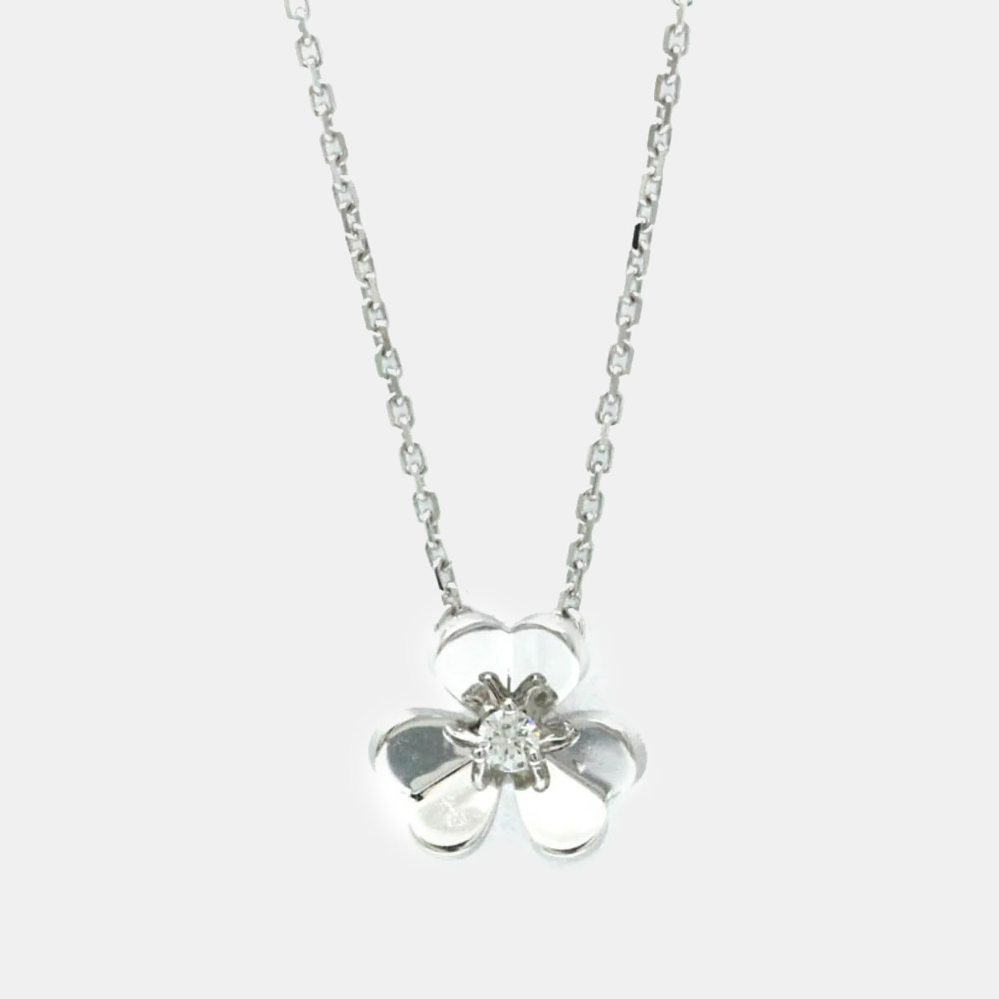 

Van Cleef & Arpels 18K White Gold Mini Frivole Pendant