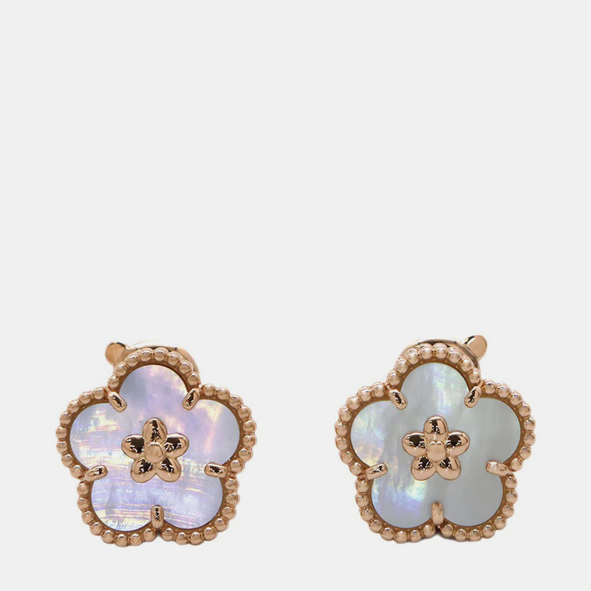 

Van Cleef & Arpels 18K Rose Gold Lucky Spring Blossom Stud Earrings
