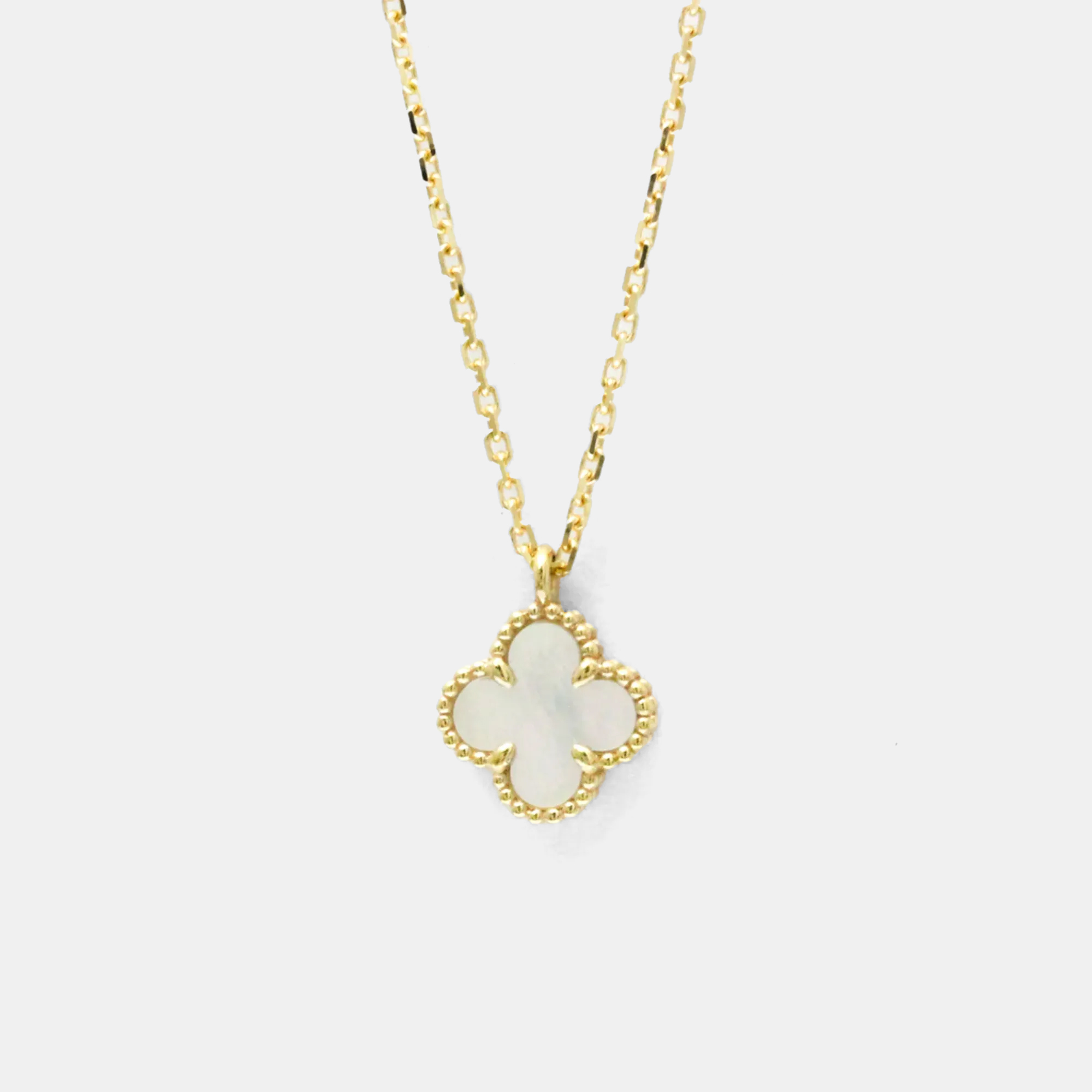 

Van Cleef & Arpels Vintage Alhambra 18K Yellow Gold, Mother of Pearl Necklace