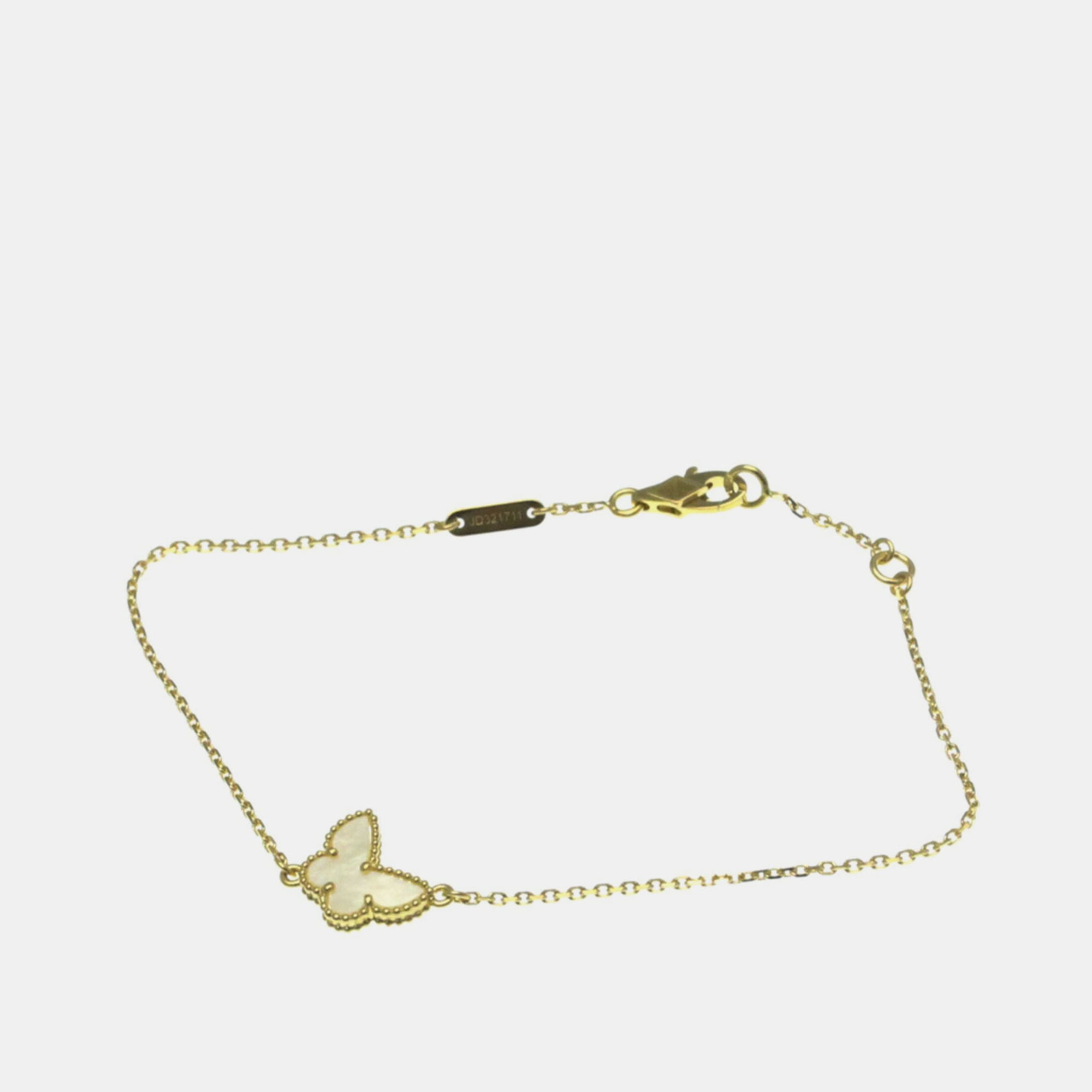 

Van Cleef & Arpels Butterfly Sweet Alhambra 18K Yellow Gold, Mother of Pearl Bracelet