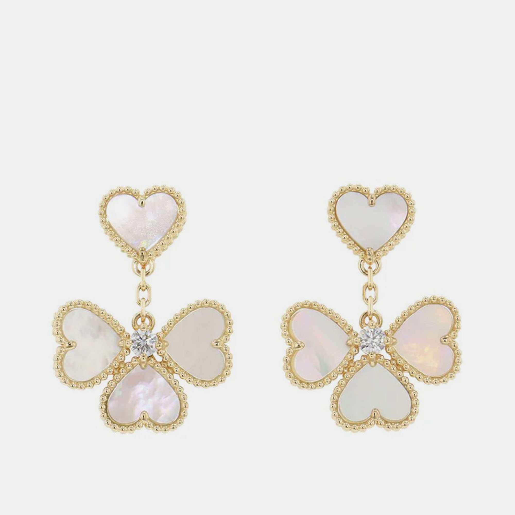 

Van Cleef & Arpels Sweet Alhambra 18K Yellow Gold Stud Earrings