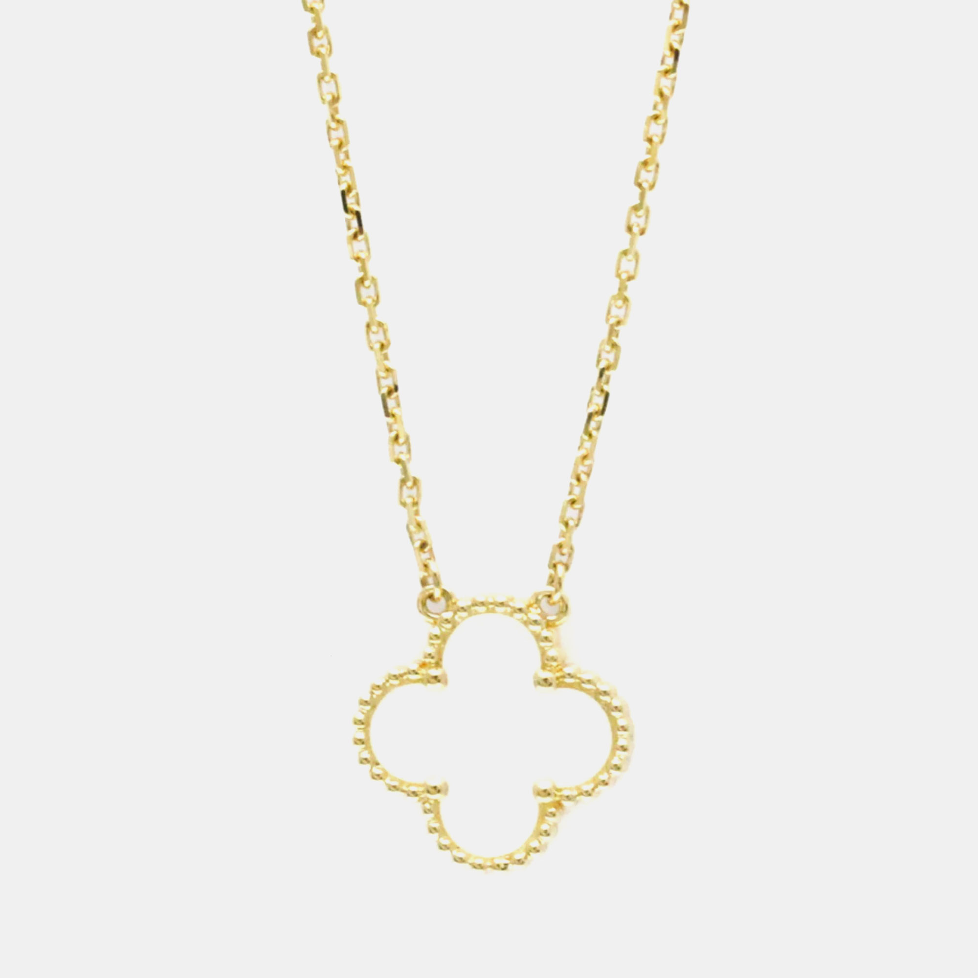 

Van Cleef & Arpels Vintage Alhambra 18K Yellow Gold, Mother of Pearl Necklace