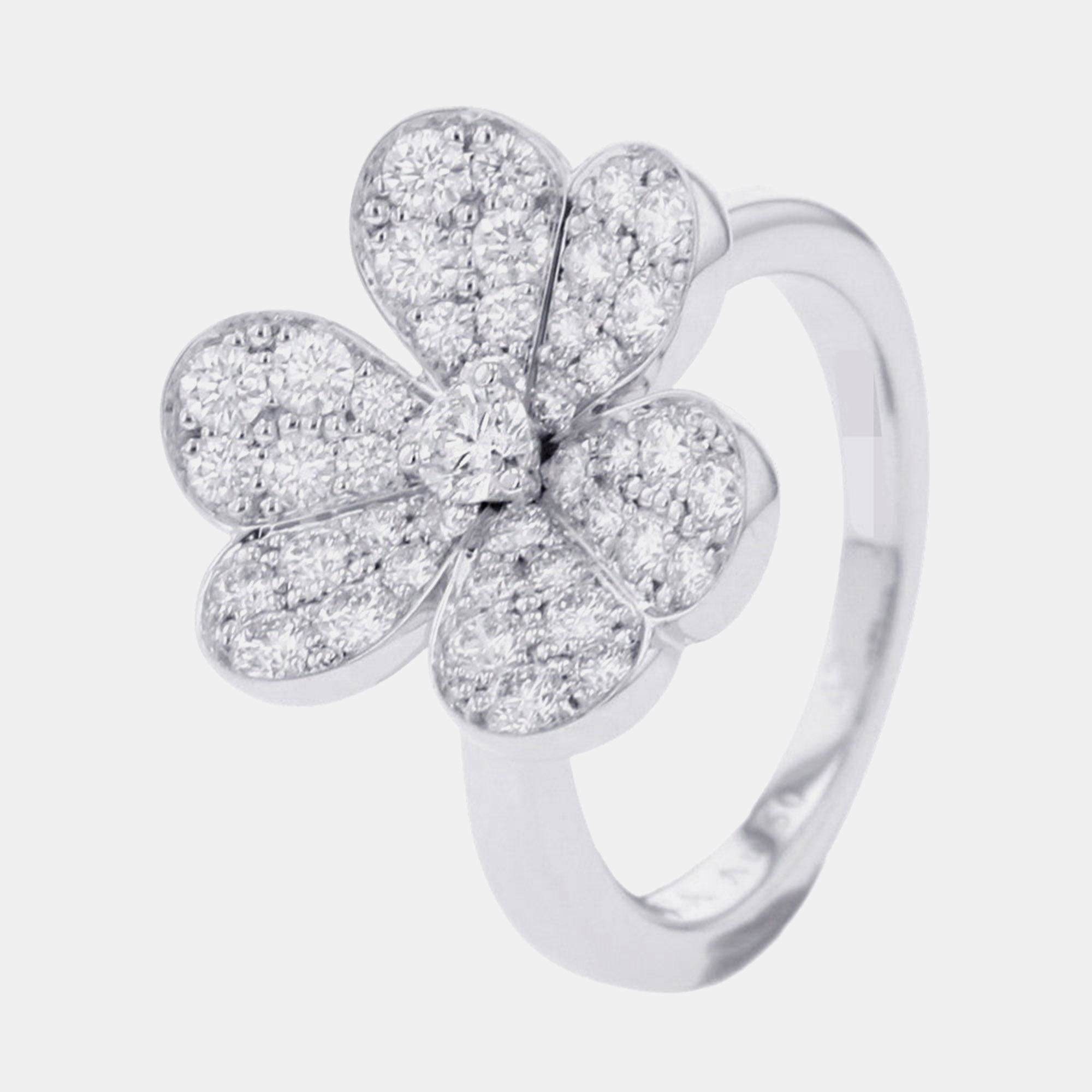 

Van Cleef & Arpels Frivole Diamond Pave 18K White Gold Ring EU