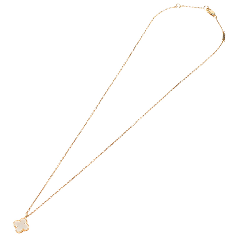 

Van Cleef & Arpels Sweet Alhambra MOP 18K Yellow Gold Pendant Necklace