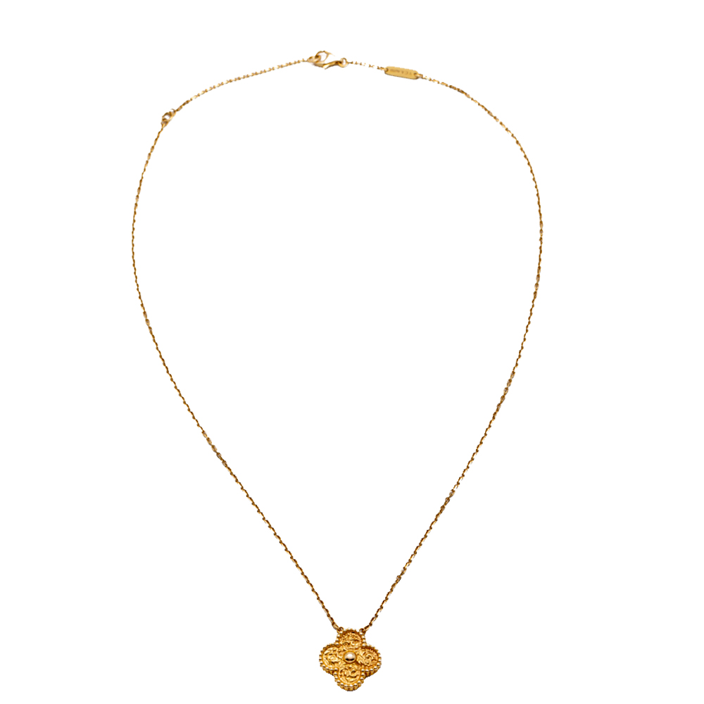 Pre-owned Van Cleef & Arpels Vintage Rose Gold Necklace | ModeSens