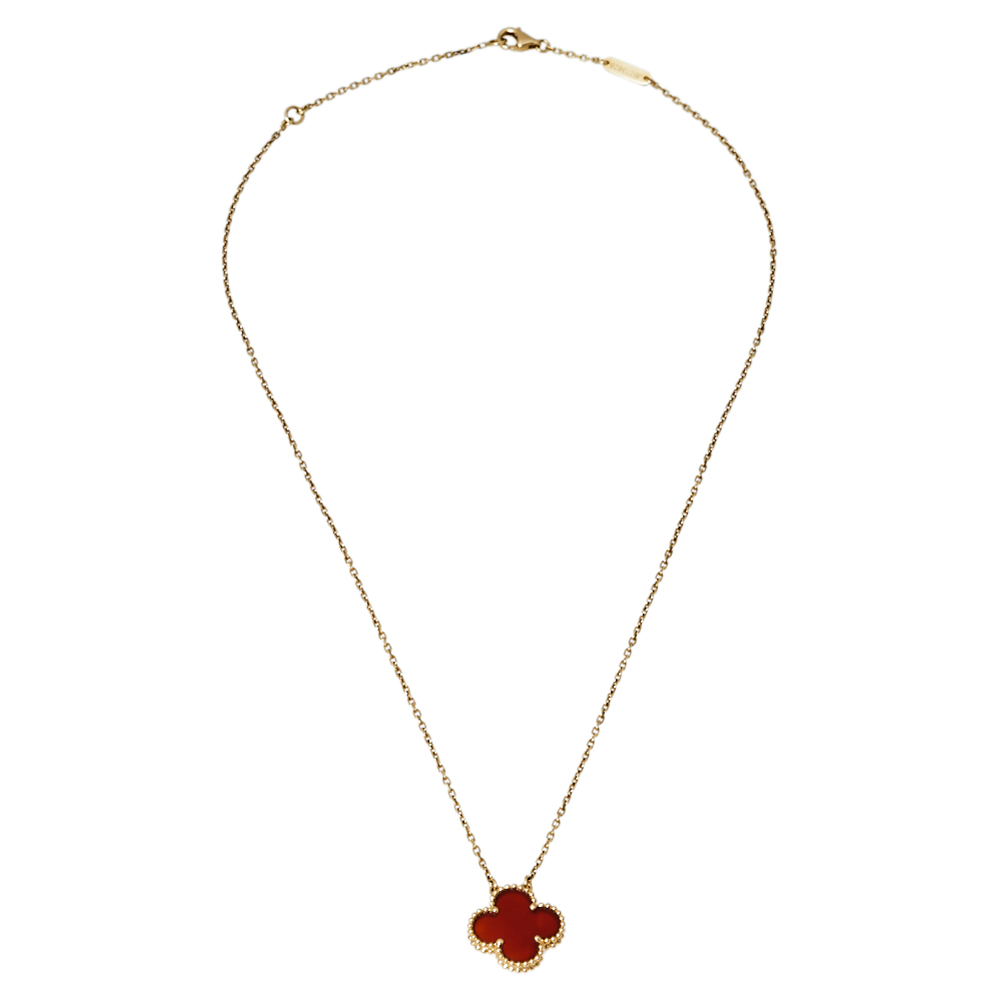 

Van Cleef & Arpels Vintage Alhambra 18K Yellow Gold Pendant Necklace