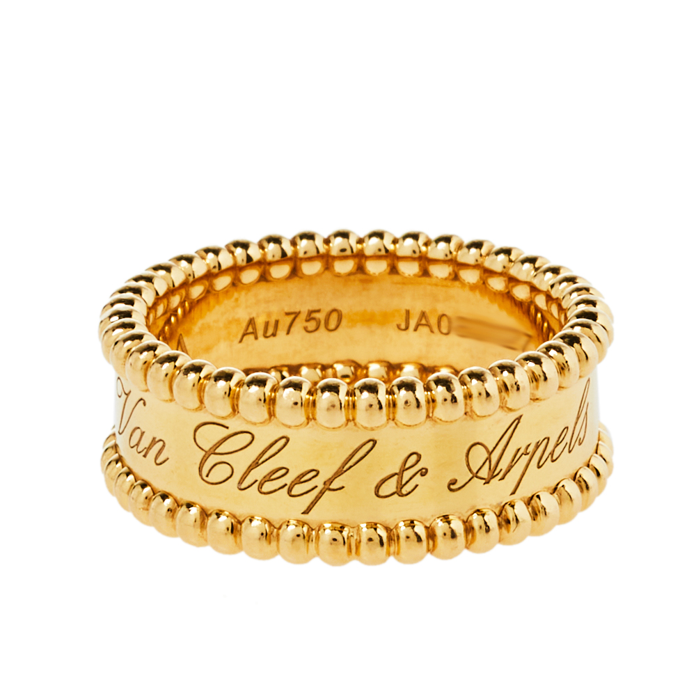 

Van Cleef & Arpels Perl÷e 18K Yellow Gold Ring Size