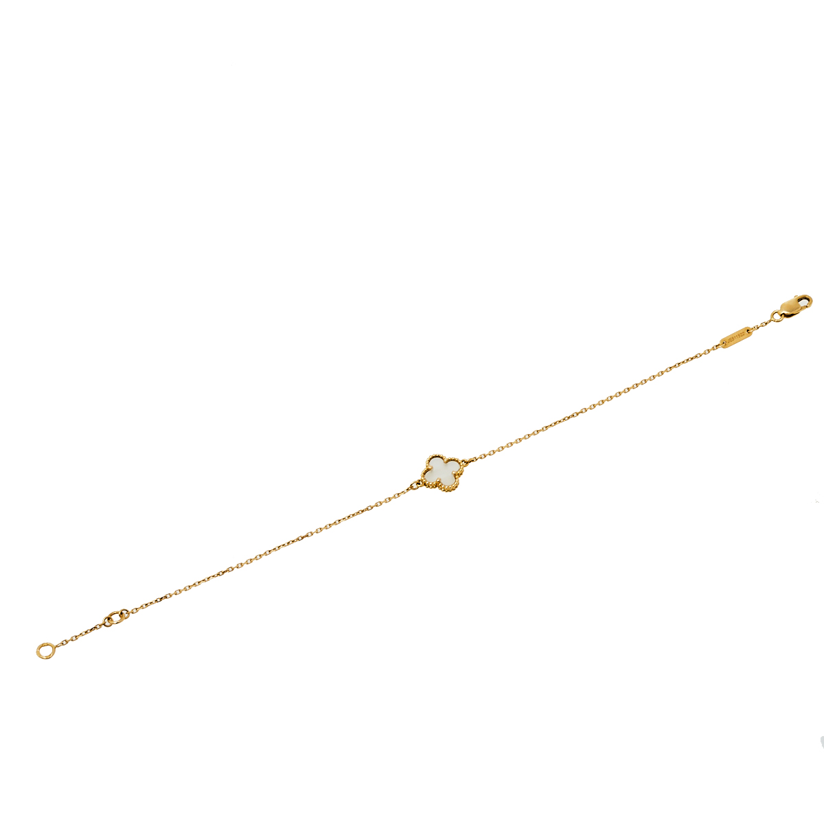 

Van Cleef & Arples Sweet Alhambra Mother of Pearl 18K Yellow Gold Bracelet