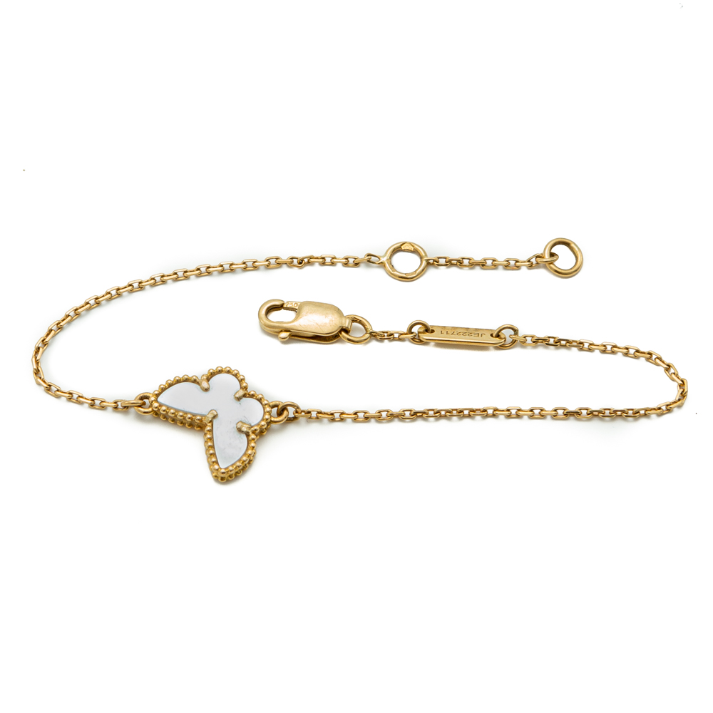 

Van Cleef & Arpels Sweet Alhambra MOP Butterfly Yellow Gold Bracelet